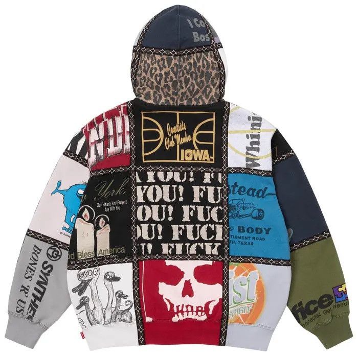 Number (N)ine × Supreme Supreme x Number nine patchwork hoodie Size US L / EU 52-54 / 3 - 2 Thumbnail