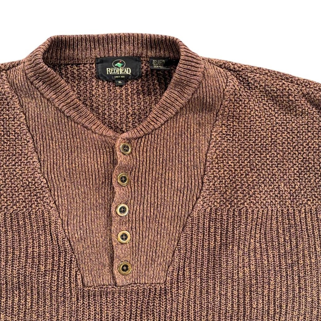 Vintage VINTAGE Red Head Sweater Shirt Adult XL Brown Knit Military 90s Size US XL / EU 56 / 4 - 2 Thumbnail