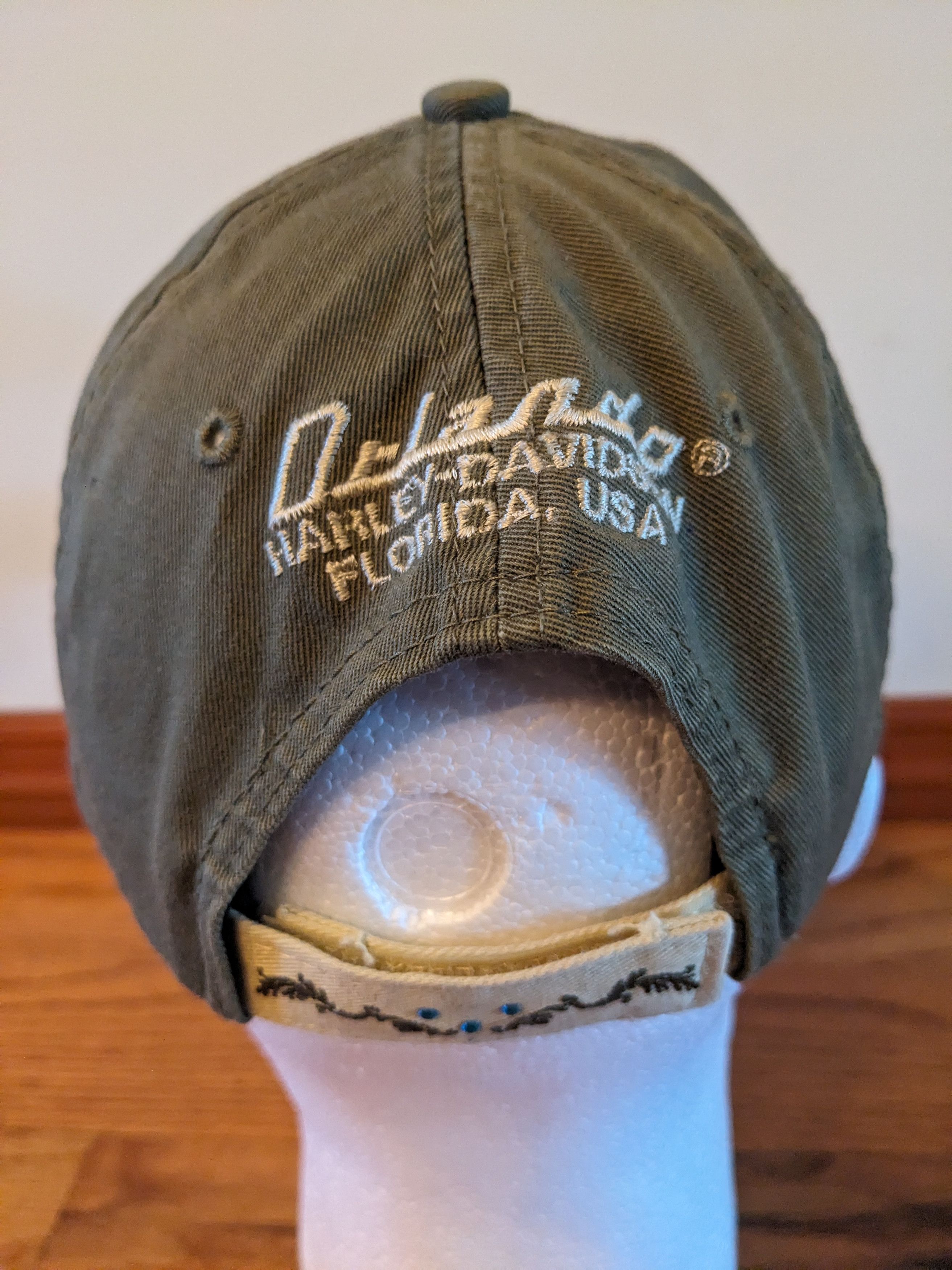 Harley Davidson × Vintage Vintage Y2K Harley Davidson Motorcycle Woman's Velcro Hat Size ONE SIZE - 4 Thumbnail