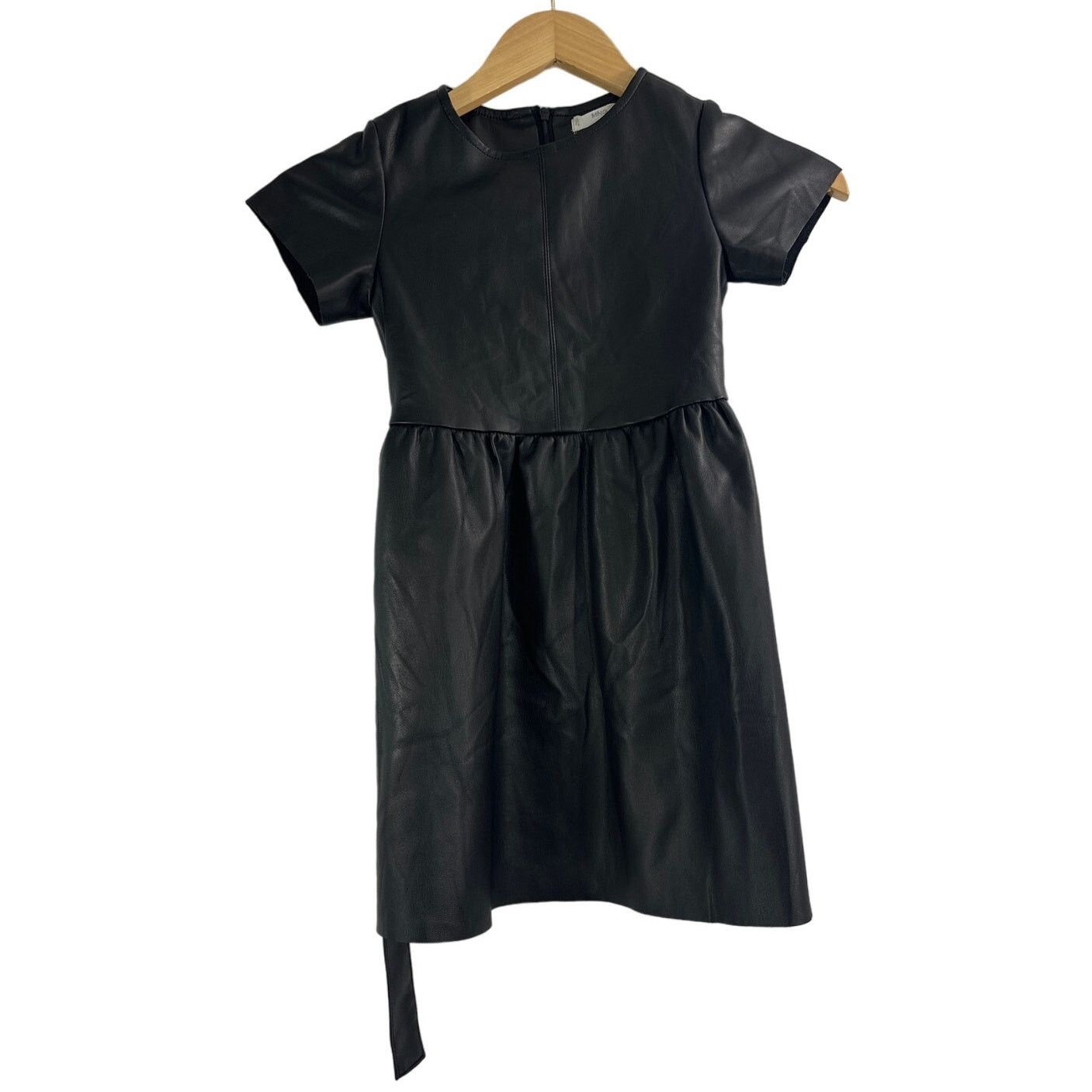 Other Mango MNG Size 5 Pleather Vegan Faux Leather Black Dress Size M / US 6-8 / IT 42-44 - 1 Thumbnail