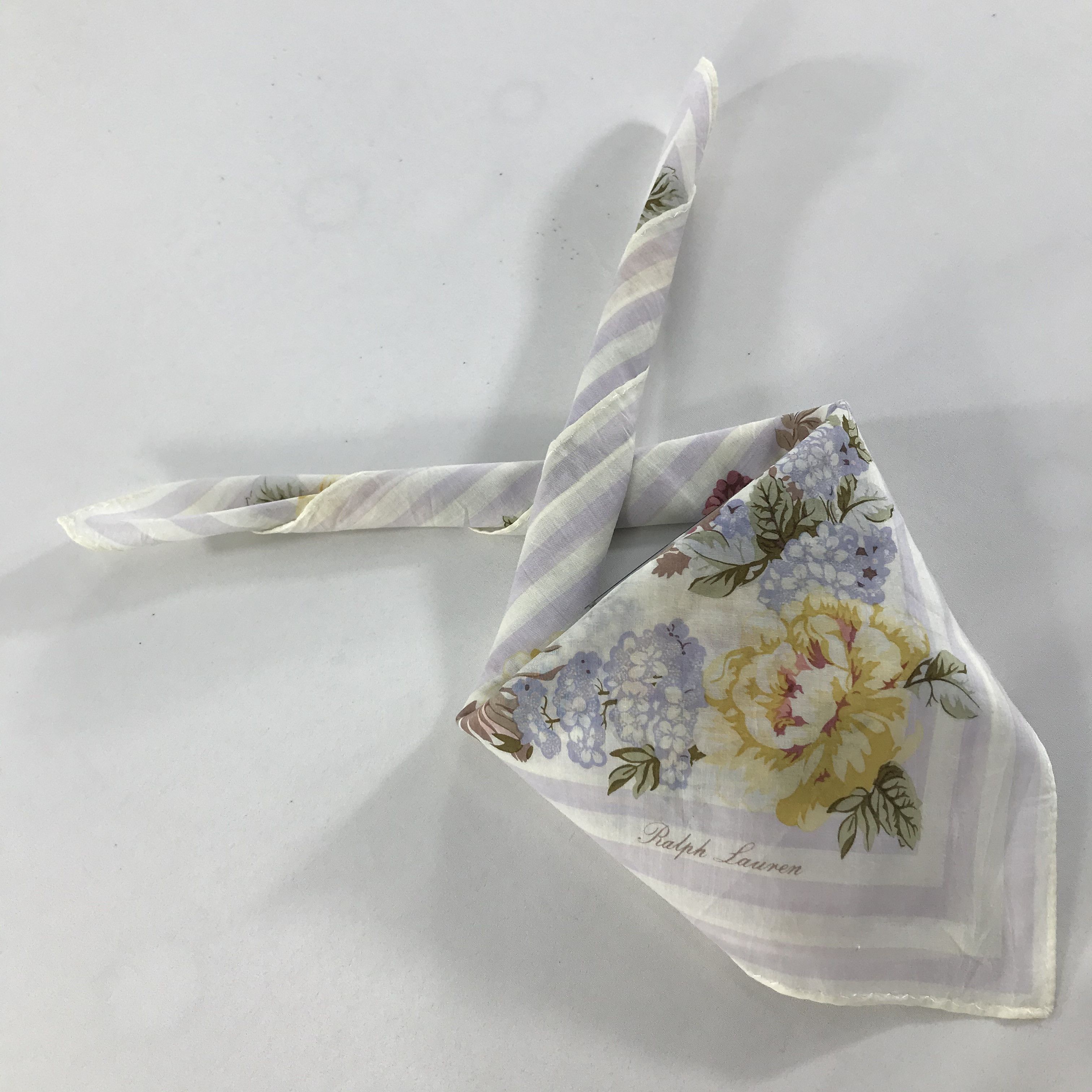 Ralph Lauren × Vintage Ralph Lauren Bandana / Handkerchief / Neckerchief - S1612 Size ONE SIZE - 4 Thumbnail