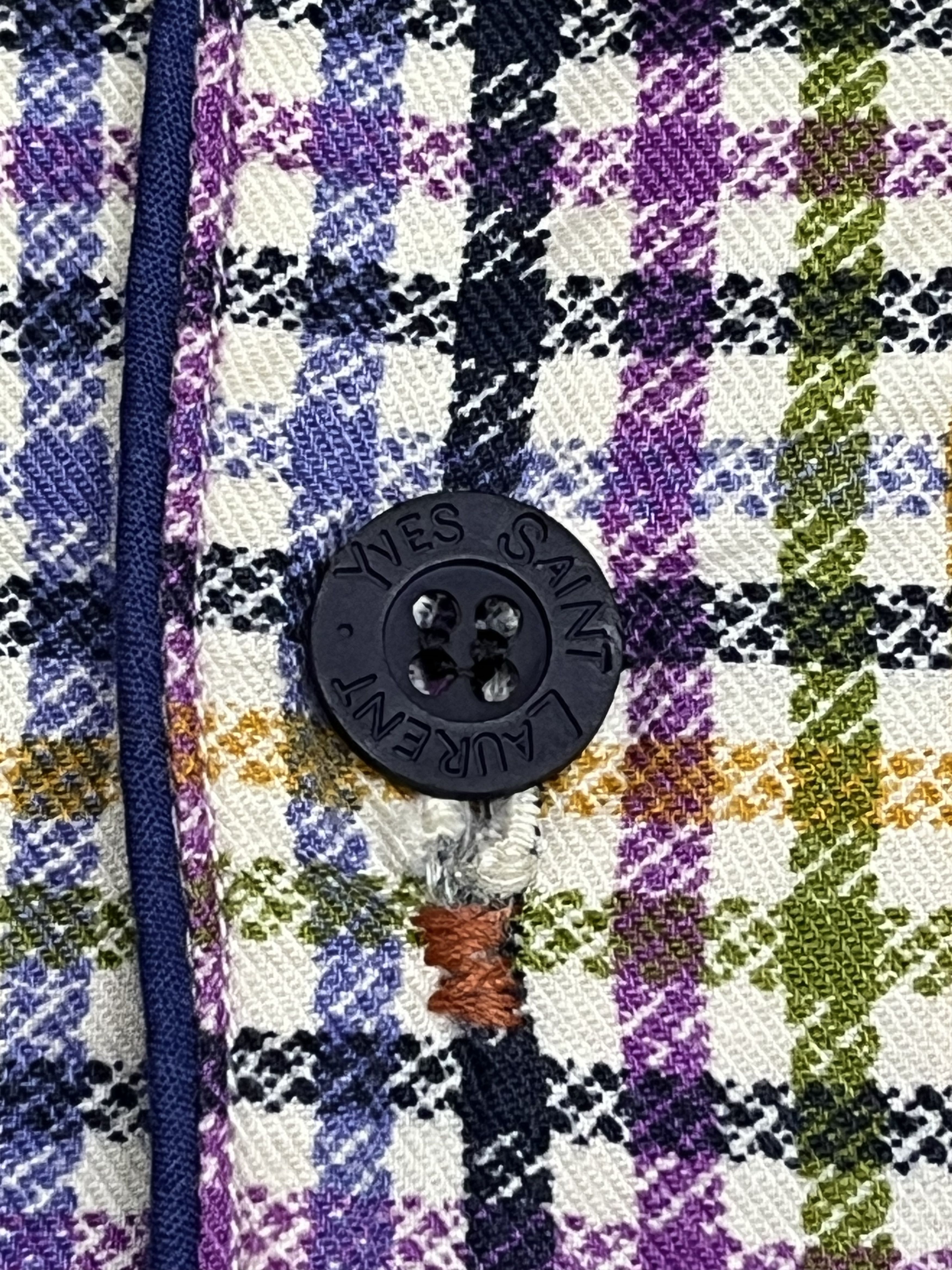 Yves Saint Laurent 🔥Authentic YSL Multicolor Classic Check Unisex Pajamas Set Size US M / EU 48-50 / 2 - 15 Thumbnail
