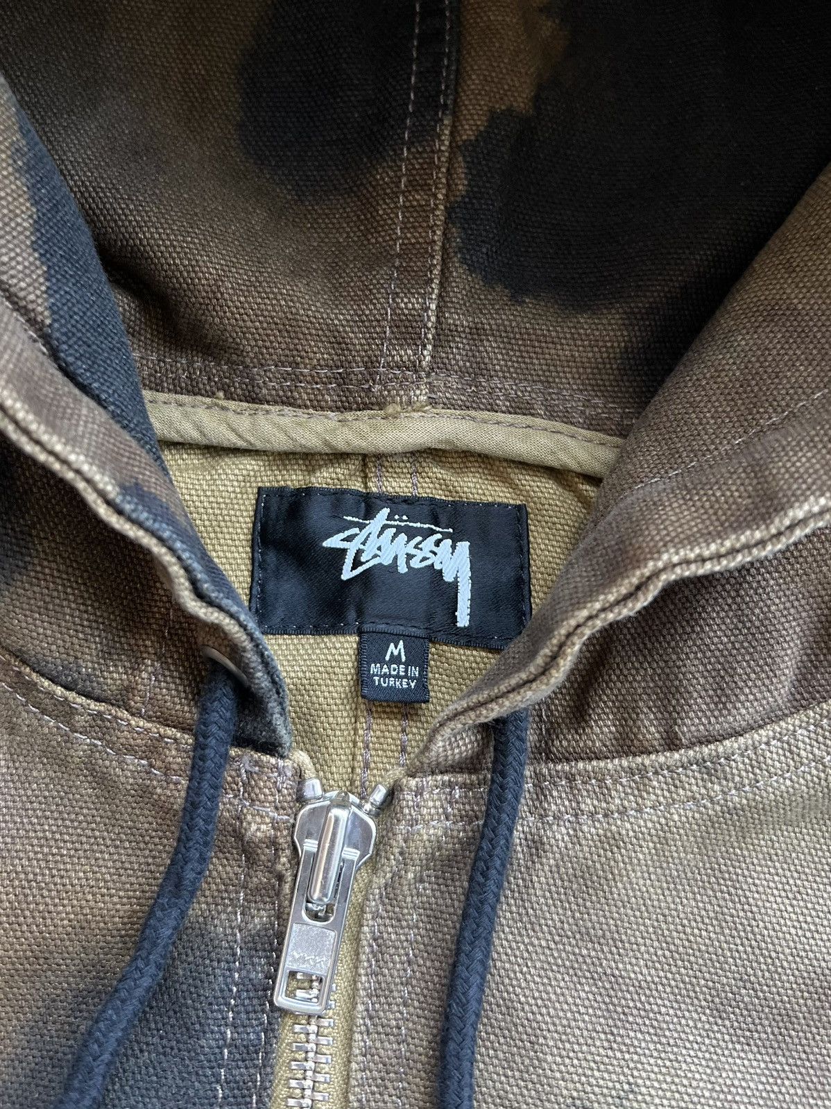 Stussy Stussy Floral Dye Hooded Work Jacket Medium Size US M / EU 48-50 / 2 - 4 Thumbnail