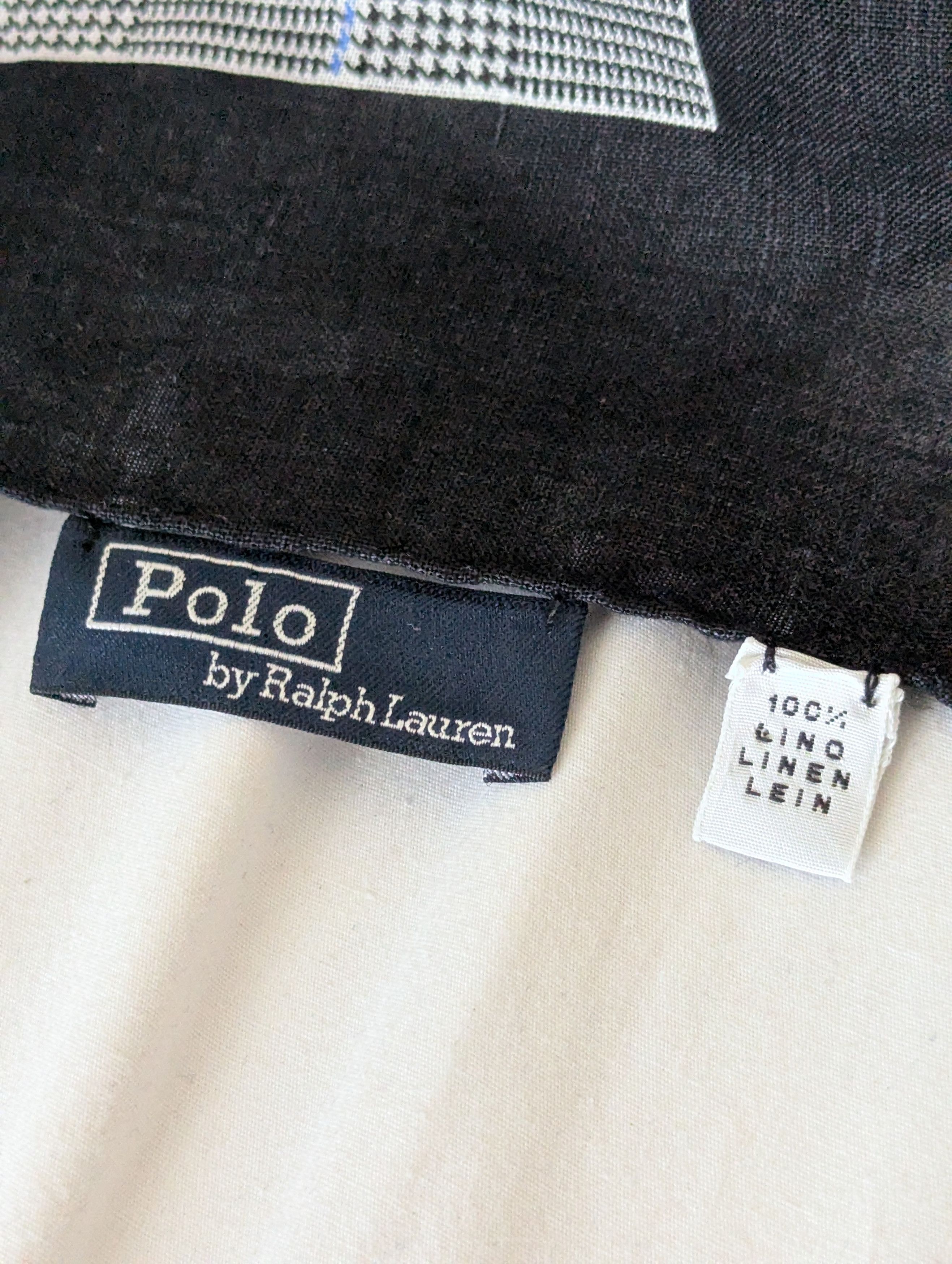 Polo Ralph Lauren Blue, black and white pocket square Size ONE SIZE - 3 Thumbnail