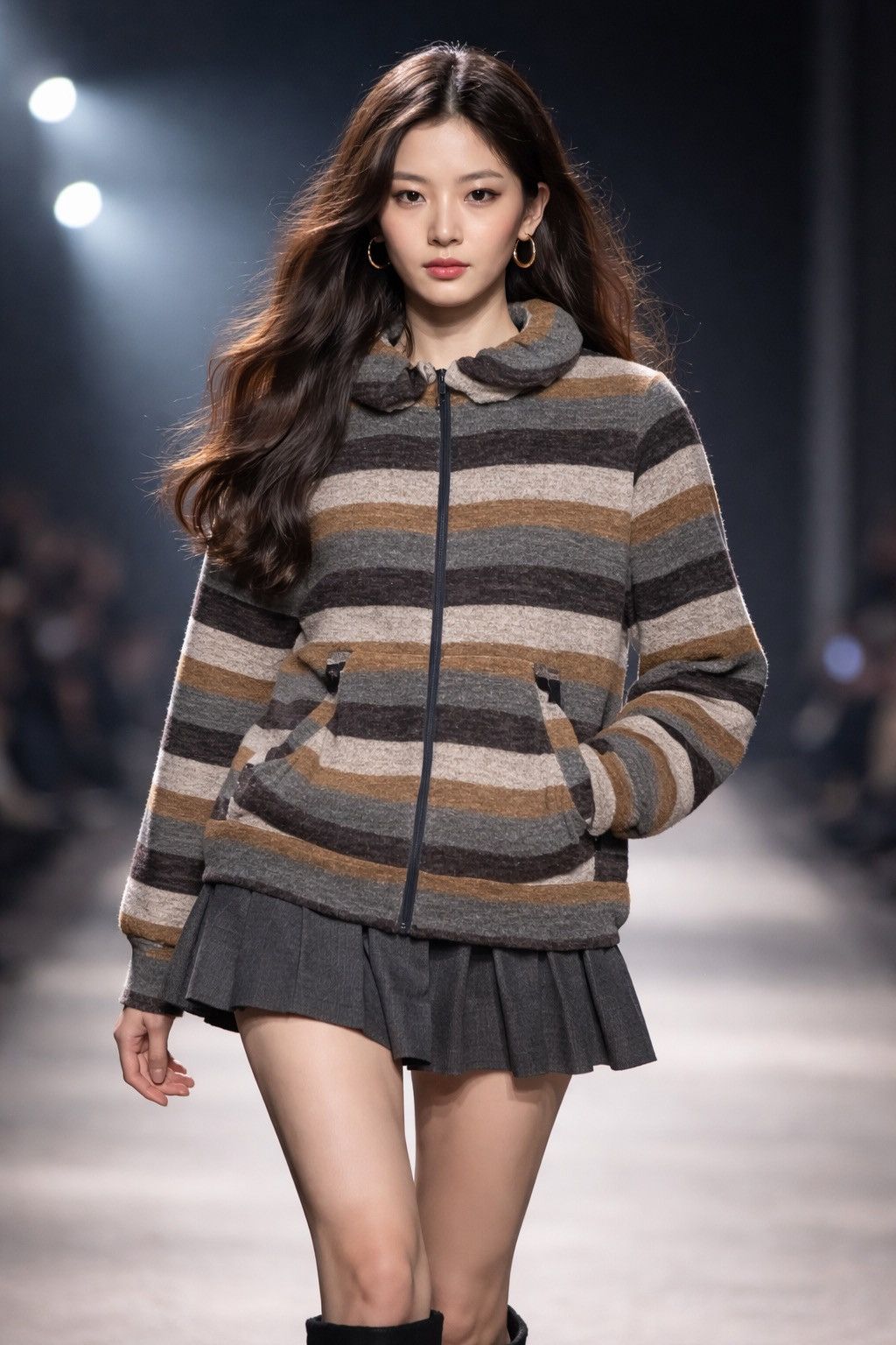Issey Miyake Issey Miyake Mercibeaucoup Striped Zip Hoodie Jacket Size S / US 4 / IT 40 - 1 Thumbnail