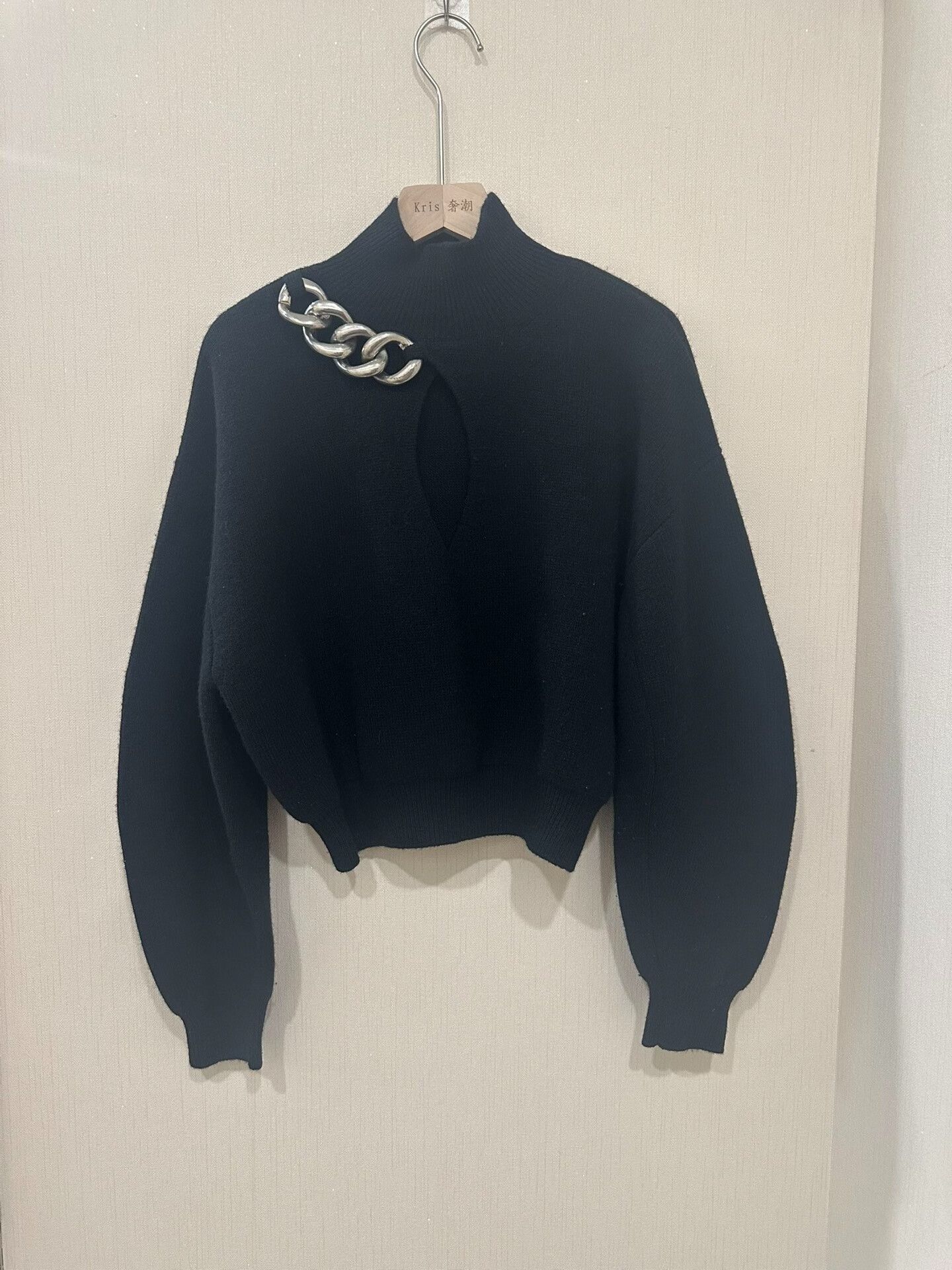 T by Alexander Wang Alexander Wang Chain Sweater in Black Size XS / US 0-2 / IT 36-38 - 1 Thumbnail
