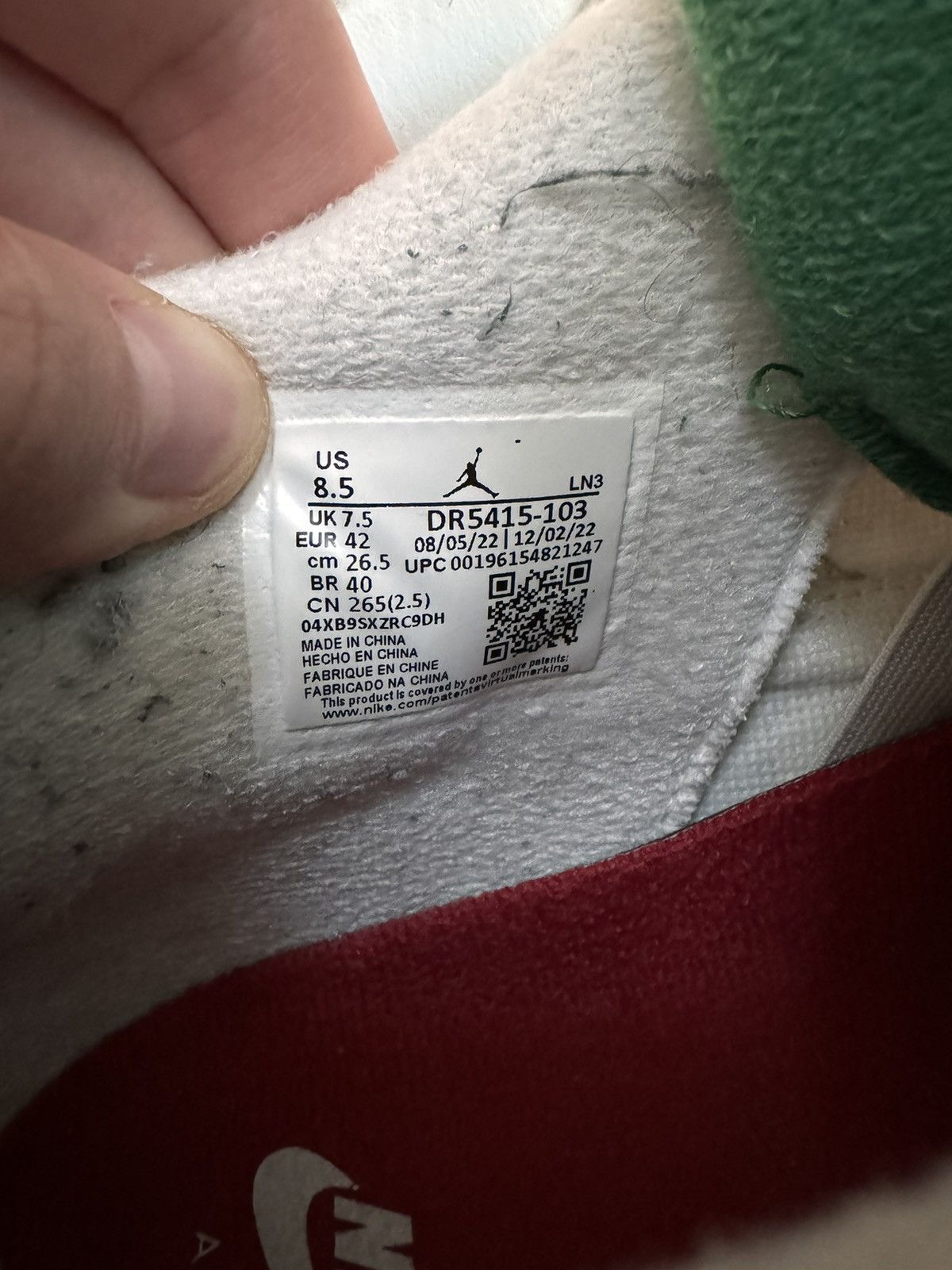 Jordan Brand Jordan 4 SB Retro Pine Green Size US 8.5 / EU 41-42 - 6 Thumbnail