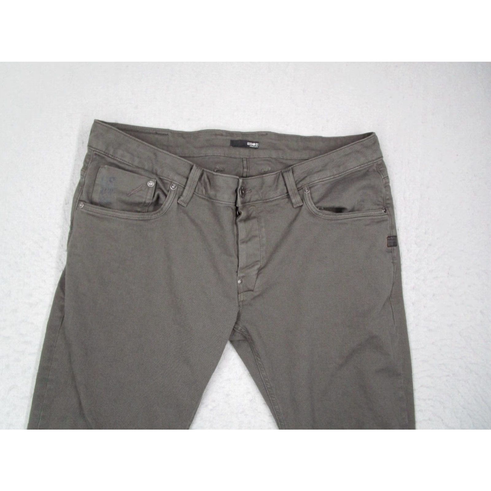 G-Star G-Star ATTACC Slim Straight Jeans Mens Gray Cotton 36x32 Size US 36 / EU 52 - 2 Thumbnail