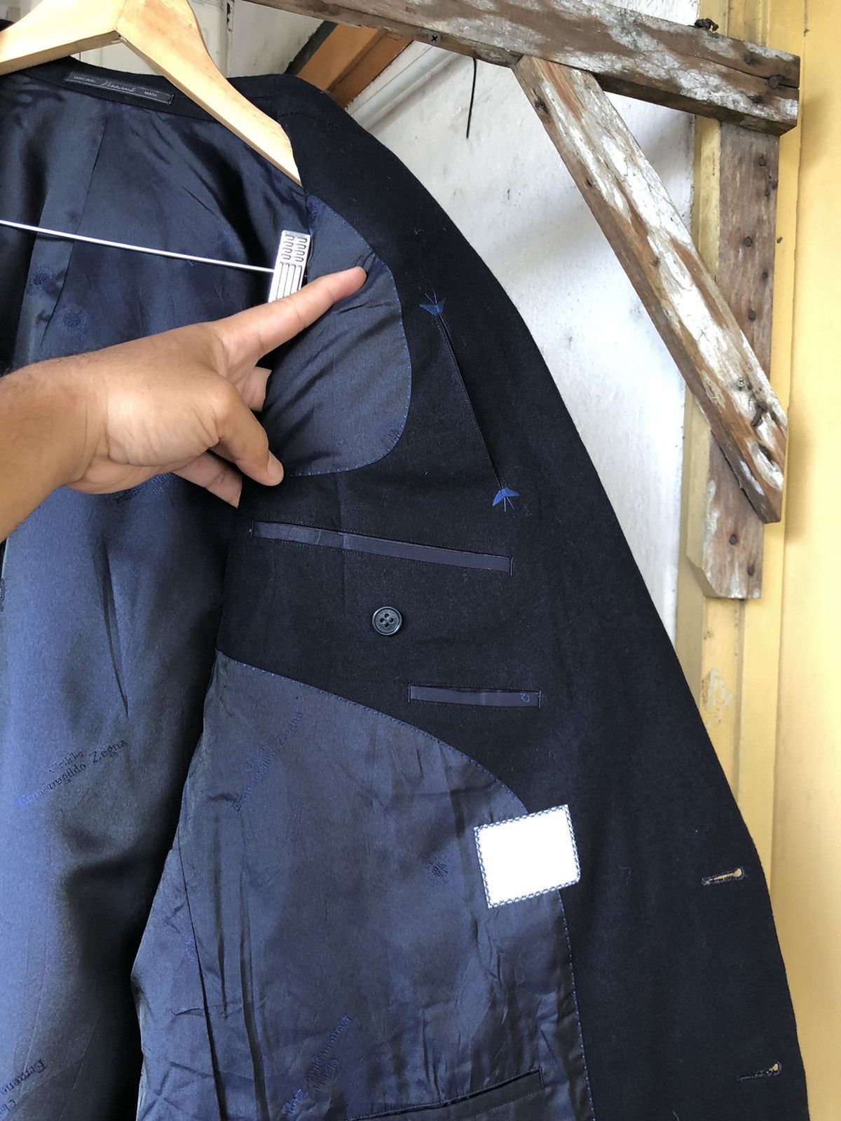 Ermenegildo Zegna Zegna Special Hand Made Baron's Single Breasted Wool Blazer Size US XXL / EU 58 / 5 - 15 Thumbnail