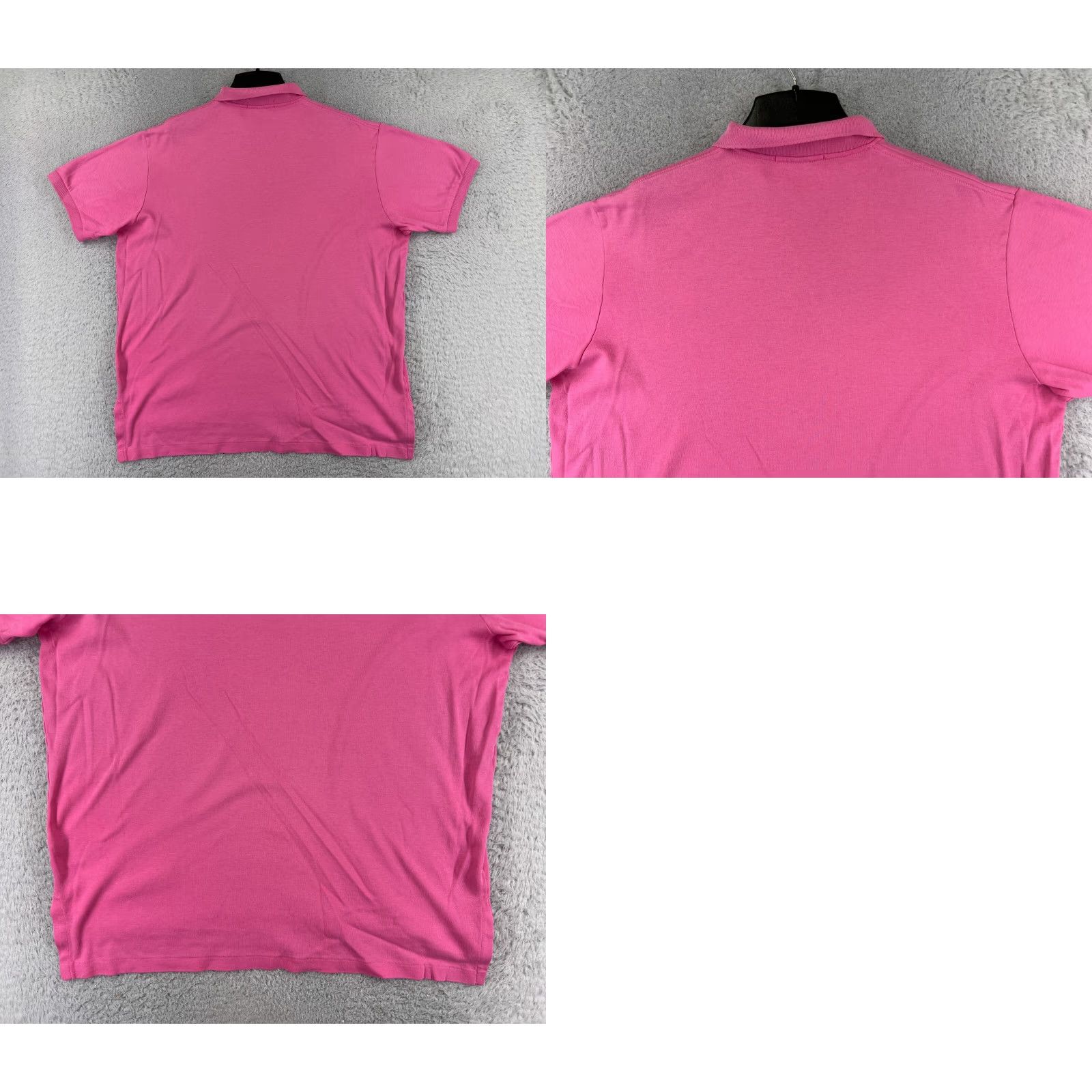 Ralph Lauren VINTAGE Ralph Lauren Polo Shirt Men XL Pink 100% Cotton Jersey USA 80's Polo Shirt Mens Pink USA 80s (Note: ensure not adding new info) Size US XL / EU 56 / 4 - 9 Thumbnail