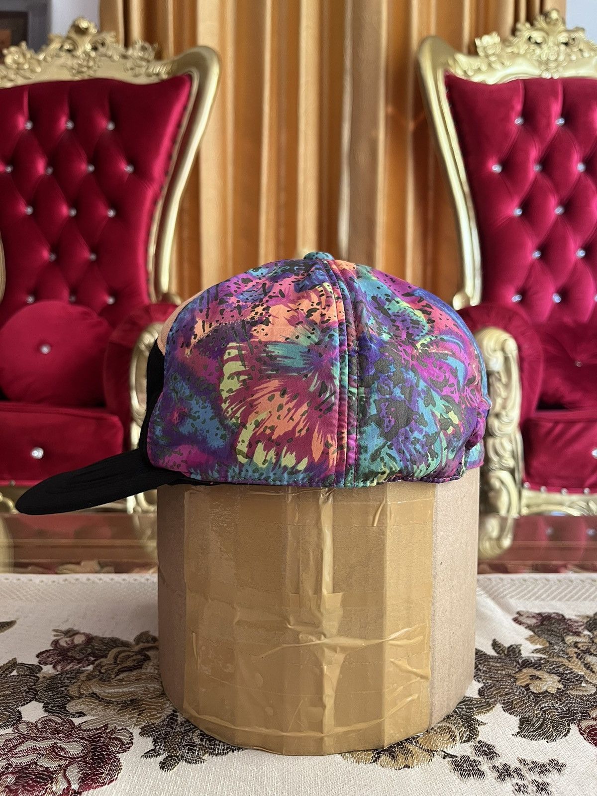 Asics × Vintage 80’s Asics Ski Club 7 Panels Hat Size ONE SIZE - 4 Thumbnail