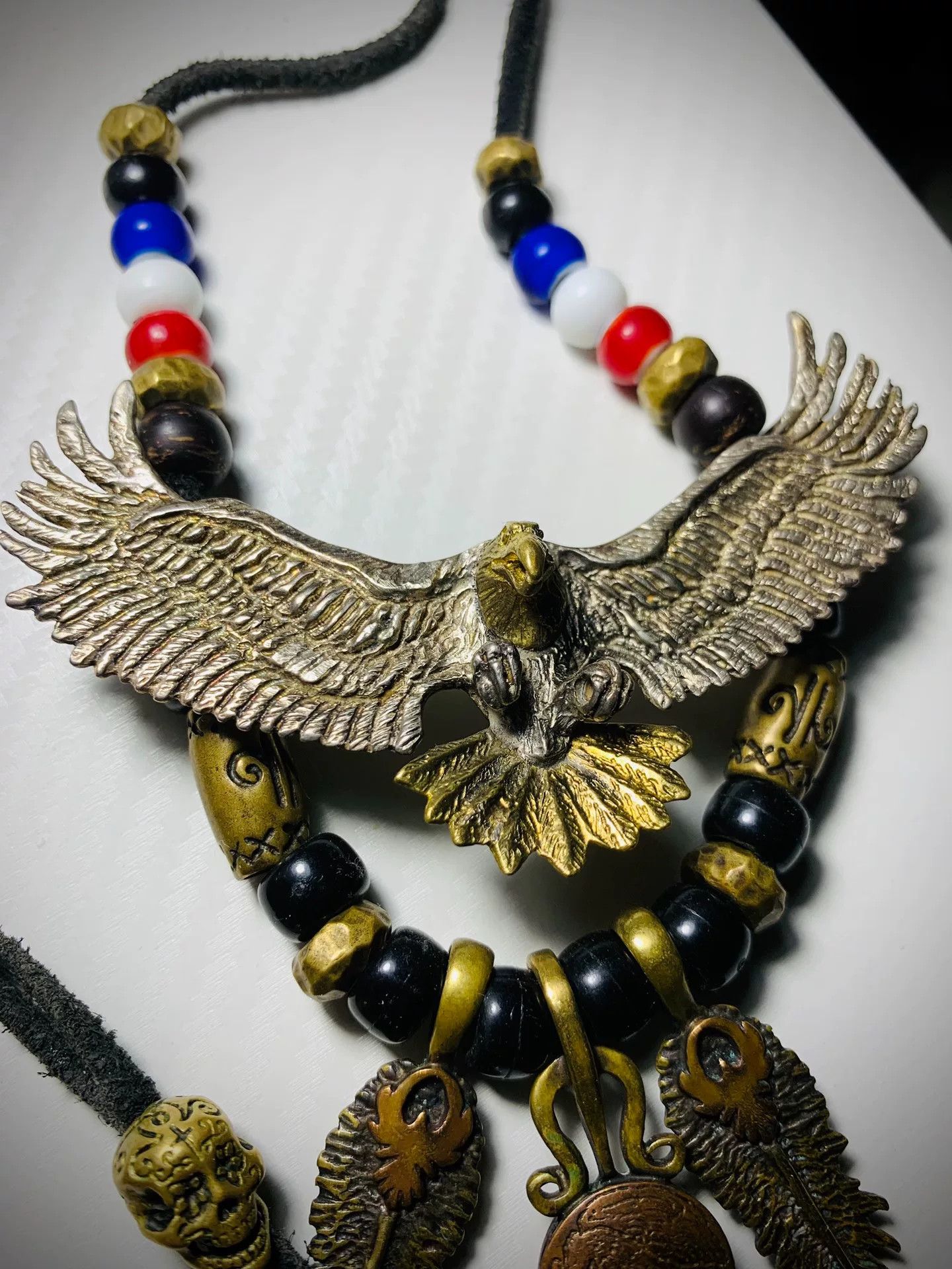 Vintage Vintage Eagle Pendant with Adjustable Necklace Size ONE SIZE - 1 Thumbnail