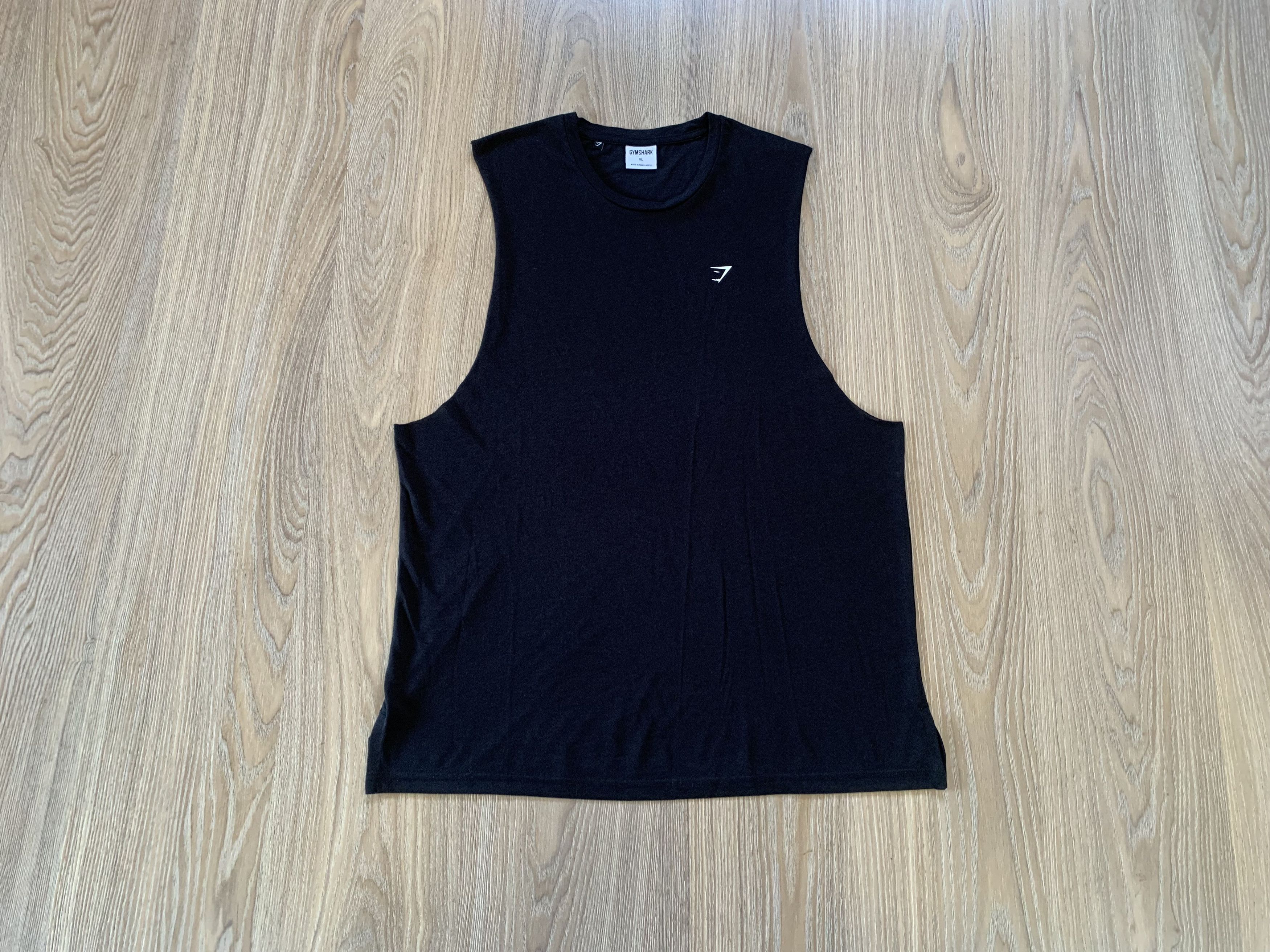Gymshark Gymshark Cotton Black Tank Top Sleeveless T Shirt Size US XL / EU 56 / 4 - 1 Thumbnail