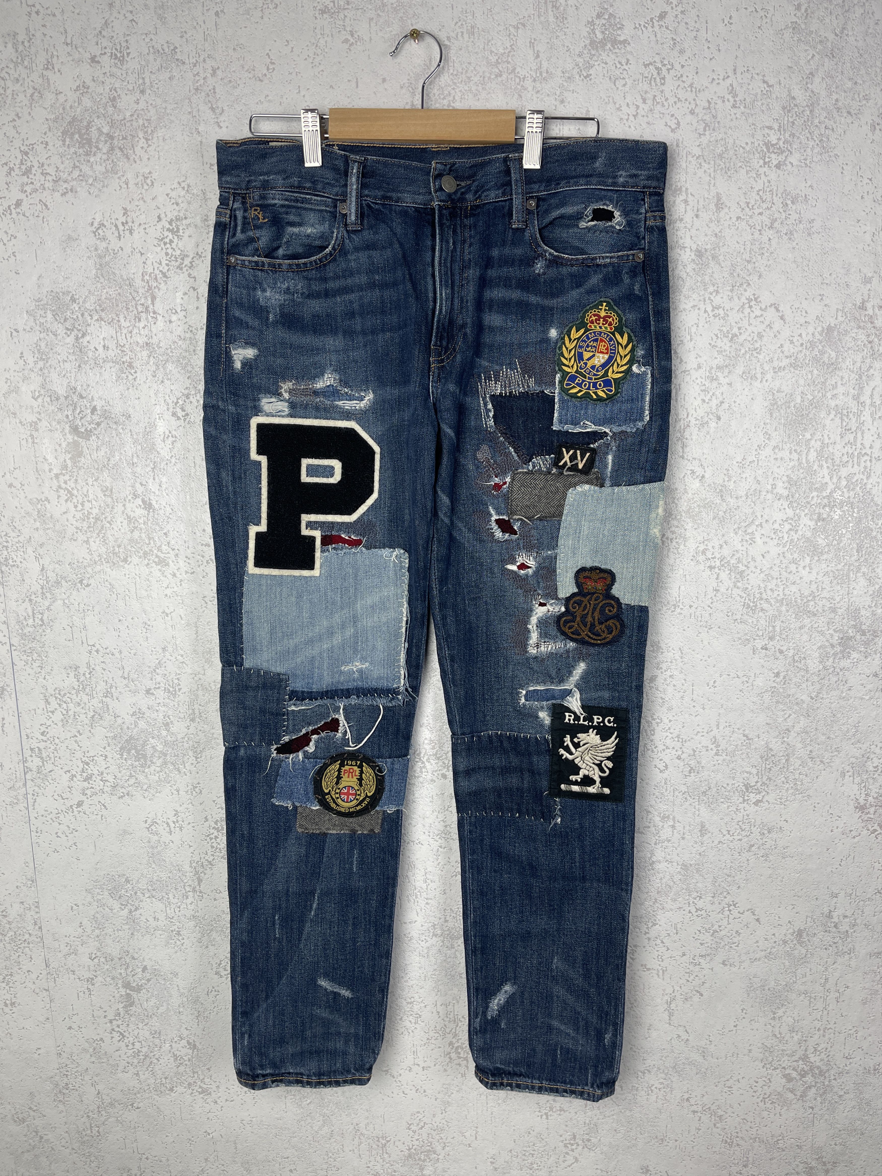 Polo Ralph Lauren Polo Ralph Lauren Patchwork Slim Jeans Size US 27 - 1 Thumbnail