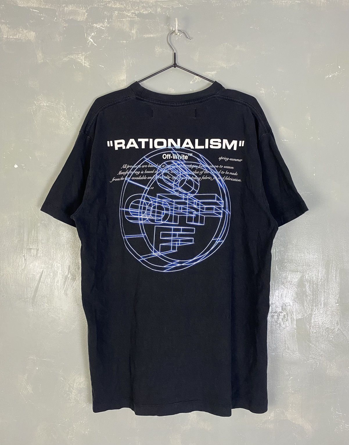 Off-White Off White SS21 “Rationalism” Mullet Tee Size US XXS / EU 40 - 1 Thumbnail