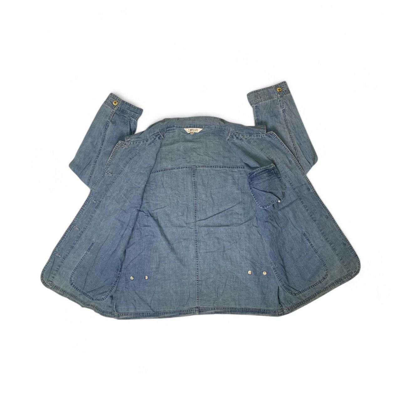 RENOWN Rare Design Vintage Renown Simple Life Soft Denim Jackets Size L / US 10 / IT 46 - 3 Thumbnail