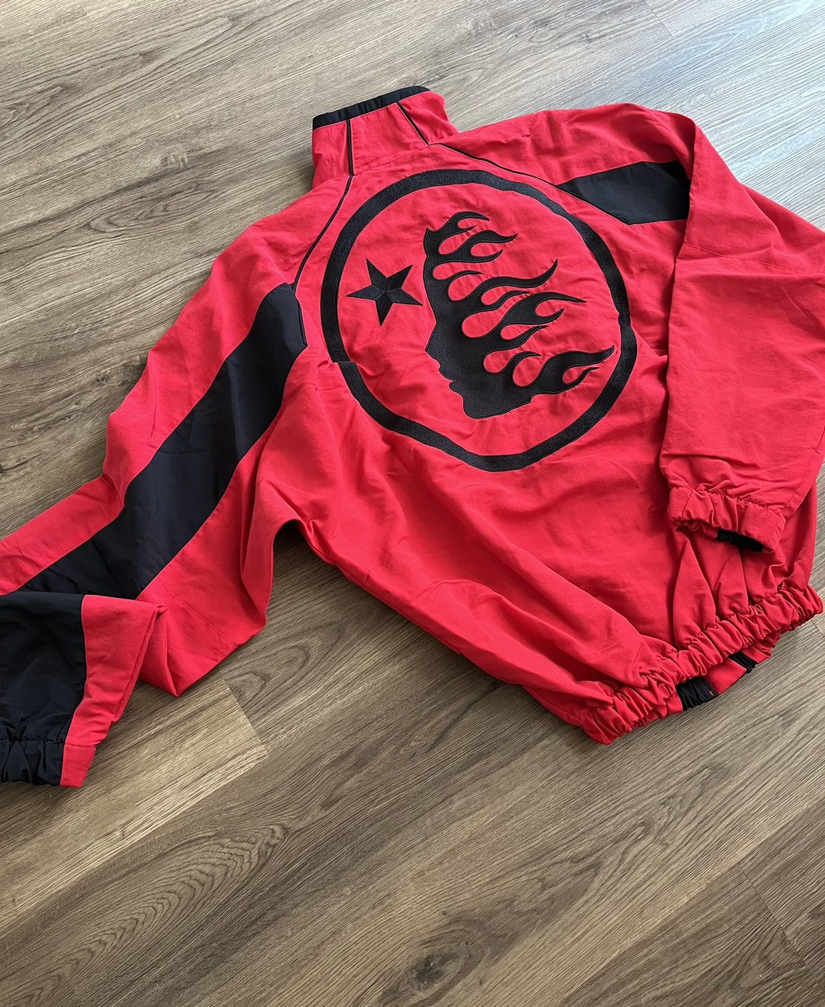 Pre-owned Hellstar Thriller Red Track Jacket Size Medium