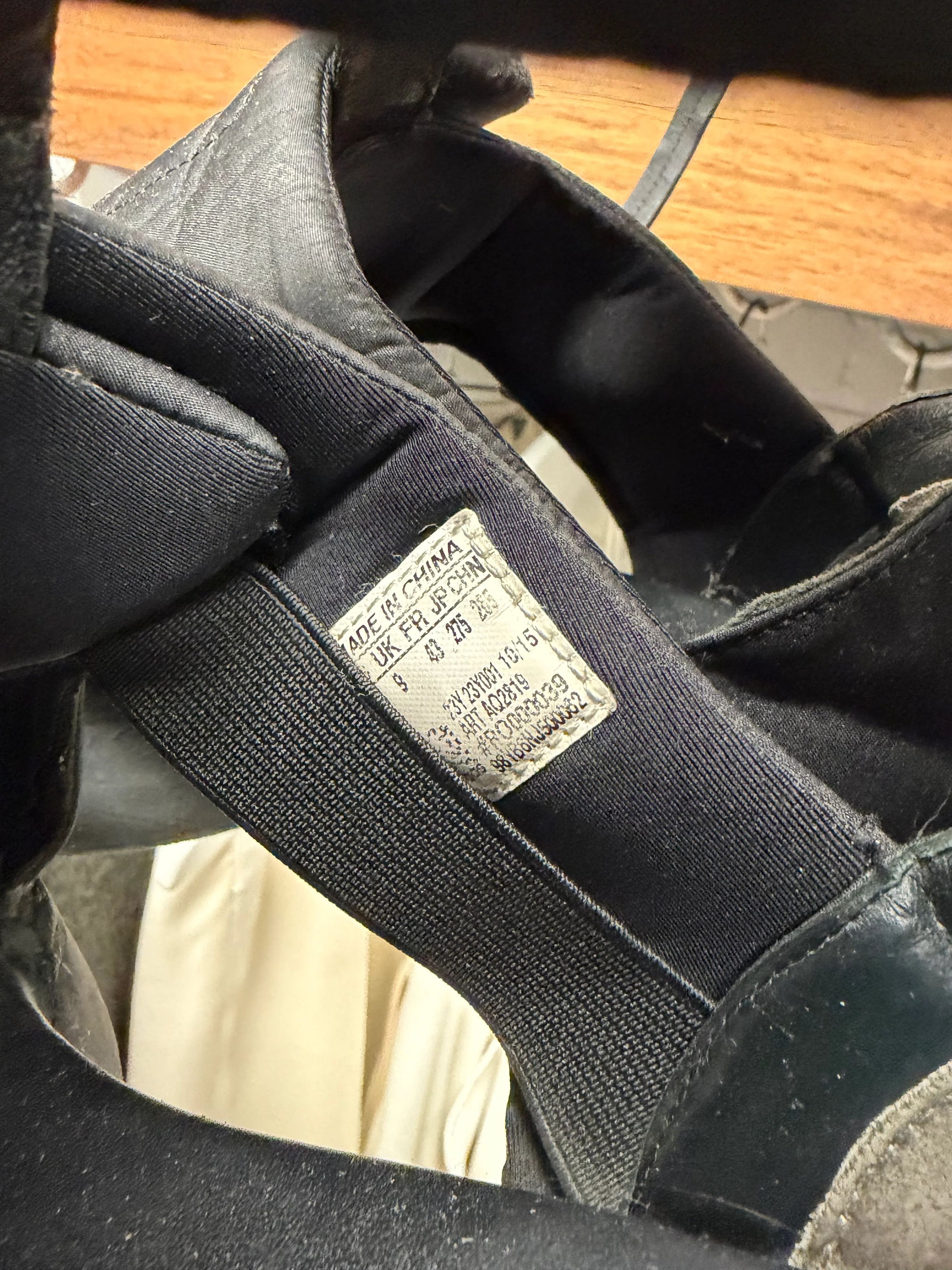 Rick Owens Rick Owens Black ‘Cargo Sandal’ High Top Sneakers Size US 10 / EU 43 - 5 Thumbnail