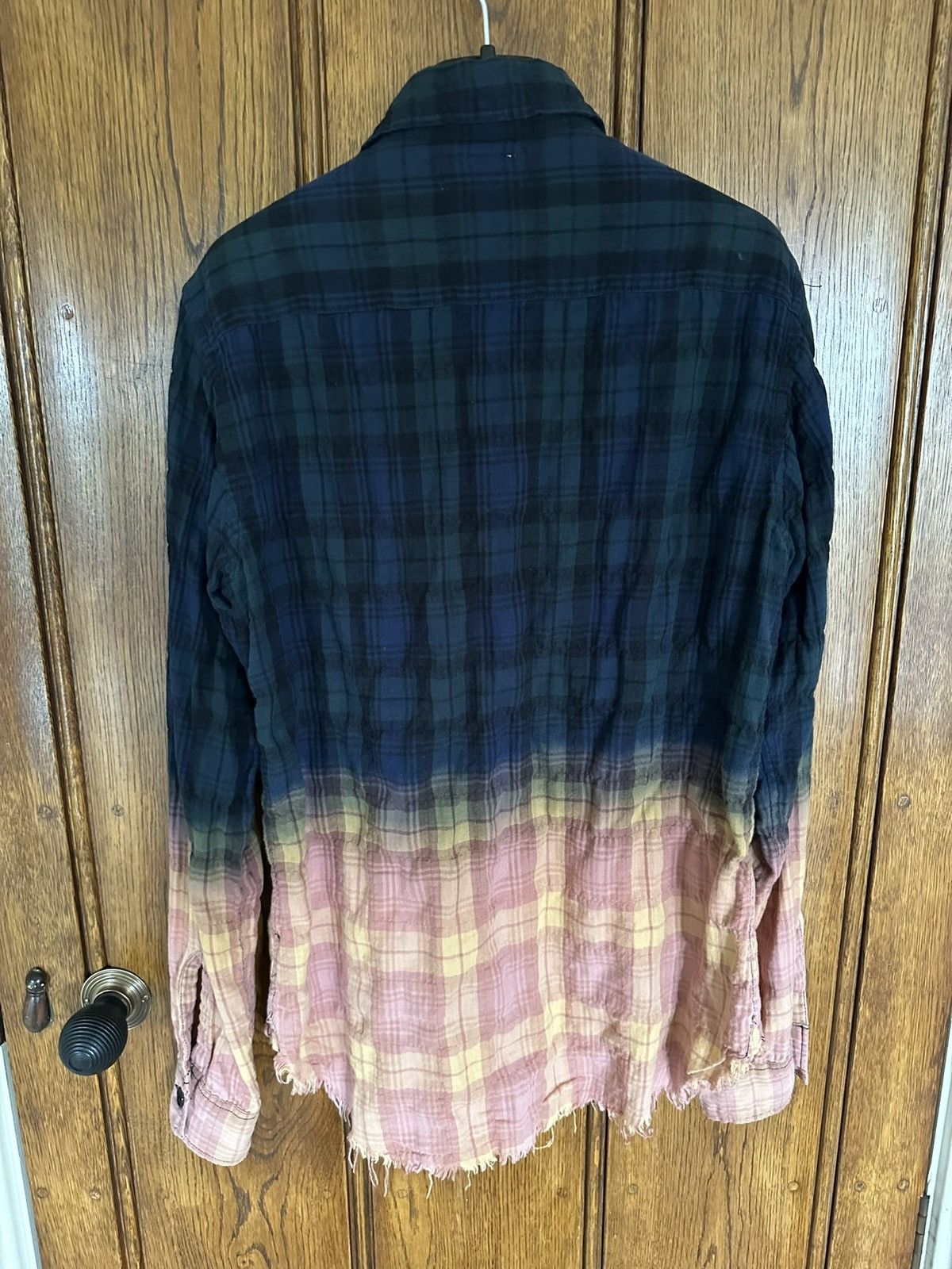 Saint Laurent Paris SS16 Saint Laurent surf sound bleached flannel 2 tone Hedi Size US XS / EU 42 / 0 - 18 Thumbnail