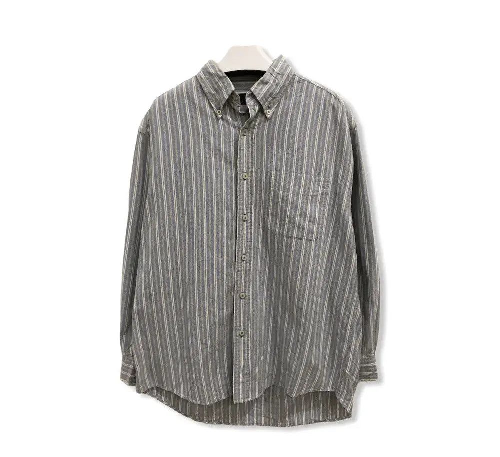 Flannel × Vintage Vintage iy Basic Striped Design Flannel Shirt 👕 Size US L / EU 52-54 / 3 - 1 Thumbnail