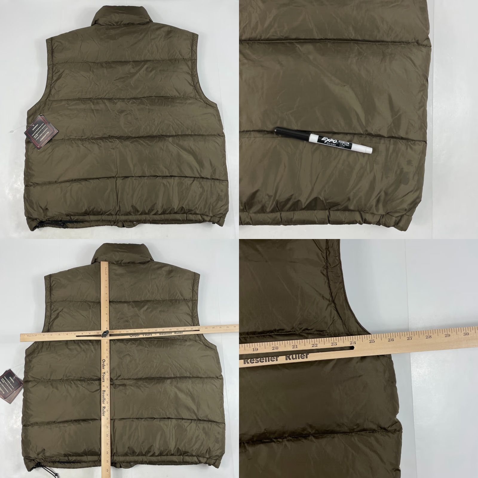 Liz Claiborne Claiborne Vest Mens XL Brown Down Puffer Full Zip Outdoor Hiking Skiing Camp Casual Workwear Womens? Size US XL / EU 56 / 4 - 8 Thumbnail