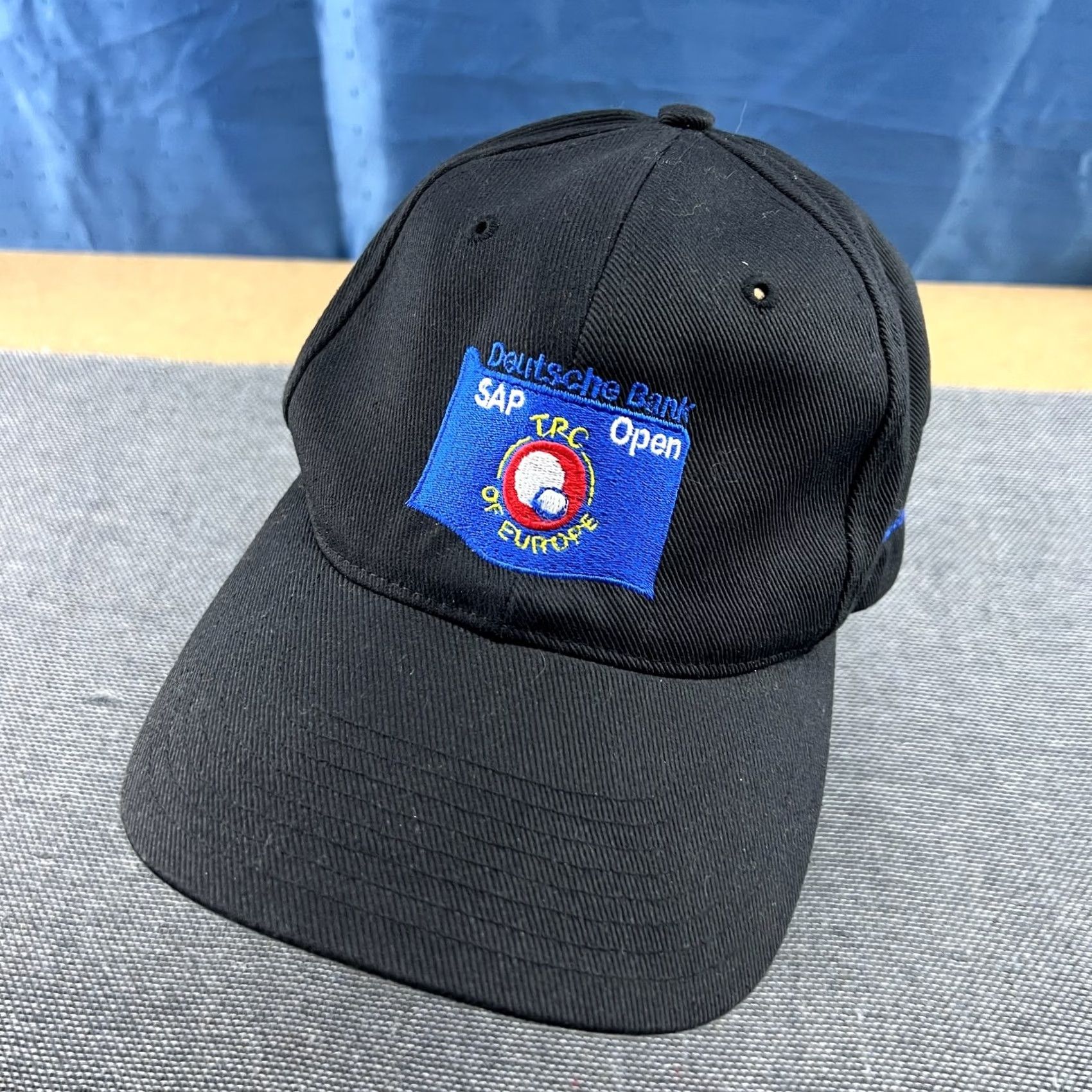 Nike VINTAGE Nike Baseball Cap Unisex Adults One Size Black SAP Golf Open Deutsche Bank Y2K Cap Size ONE SIZE - 2 Thumbnail