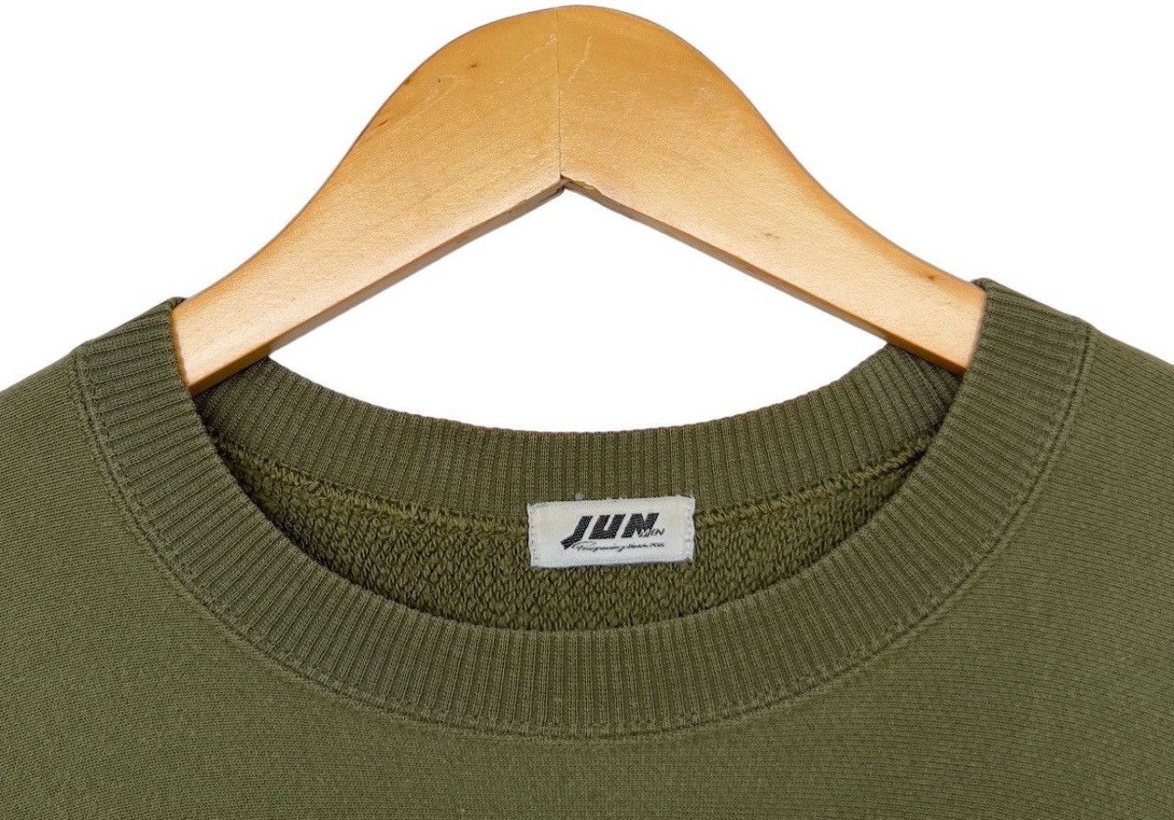 Japanese Brand × Jun Takahashi Vintage JUN MEN Embroidery Greeb Baggy Boxy Sweatshirt Size US M / EU 48-50 / 2 - 8 Thumbnail
