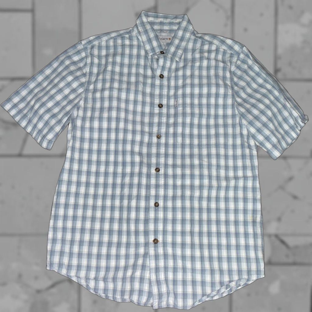 Carhartt Carhartt Shirt Mens M Relaxed Button-Down Plaid Multicolor Short Sleeve, Button-Up, Regular, Size M Size US M / EU 48-50 / 2 - 1 Thumbnail