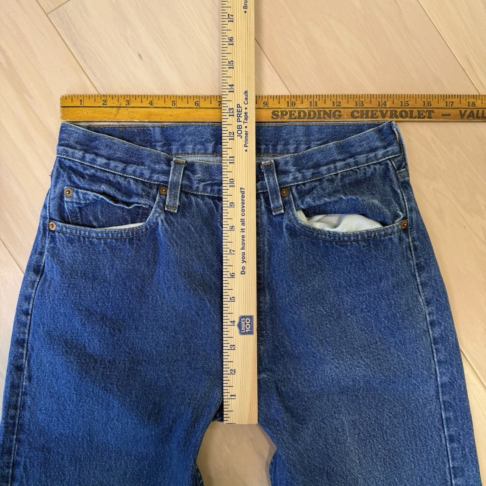 Levi's Vintage Levis 501 Jeans 29 Blue Dark Wash Straight Leg 80s Size US 29 - 6 Thumbnail