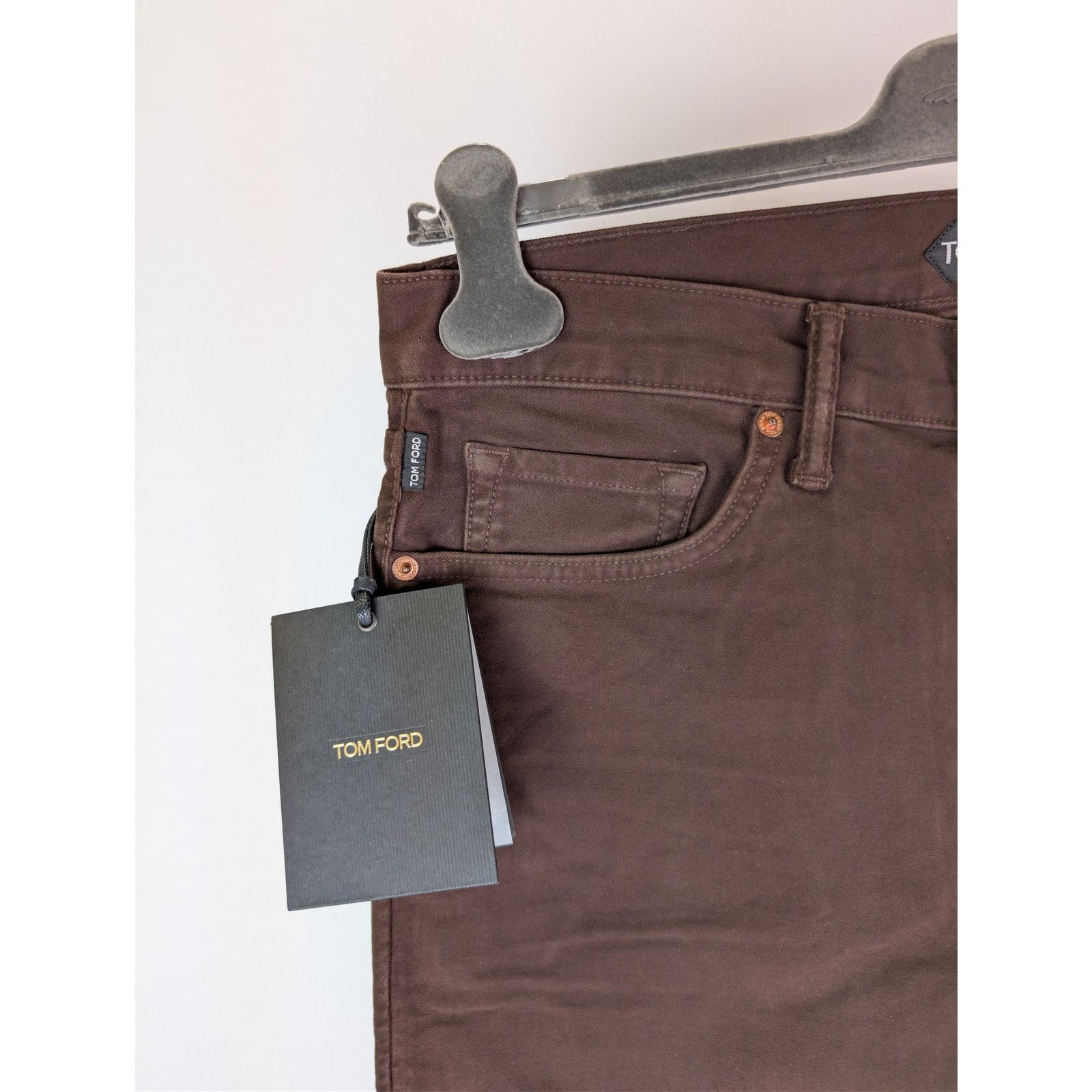 Tom Ford o1rshd1 Slim Denim Jeans in Brown Size US 34 / EU 50 - 5 Thumbnail