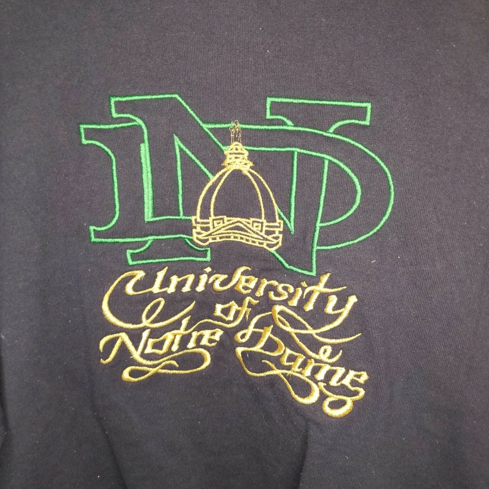 Champion VINTAGE Champion University of Notre Dame Blue Pullover Sweater Adult XL Long Sleeve Made in USA Mens Size US XL / EU 56 / 4 - 2 Thumbnail