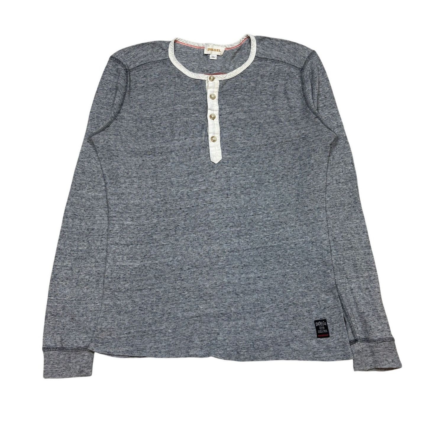 Diesel Diesel Henley Thermal Waffle Long Sleeve T Shirt Men's XL Size US XL / EU 56 / 4 - 1 Thumbnail