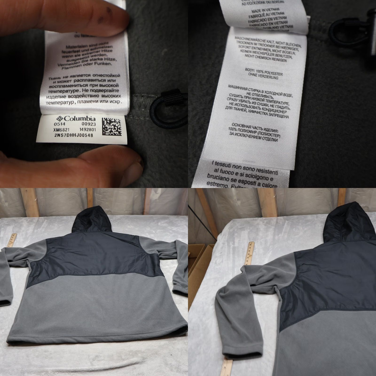 Vintage Columbia Jacket Mens XL Gray Fleece Full Zip Hiking Outdoor Casual Jacket Size US XL / EU 56 / 4 - 8 Thumbnail