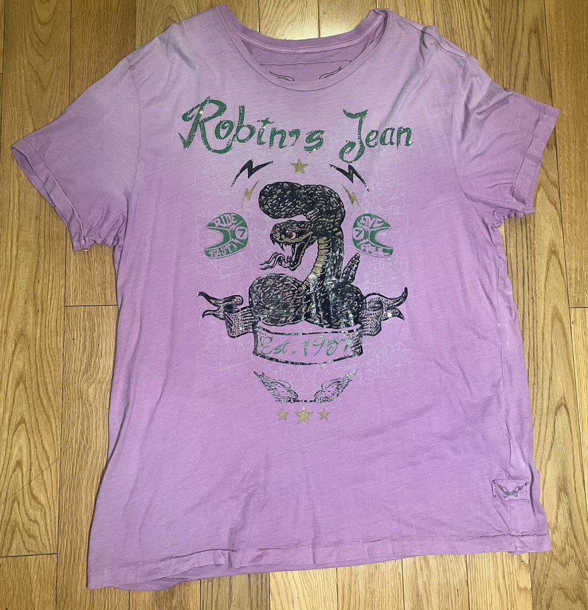 Robins Jeans Robin’s Jean T-Shirt Size US XXL / EU 58 / 5 - 1 Thumbnail