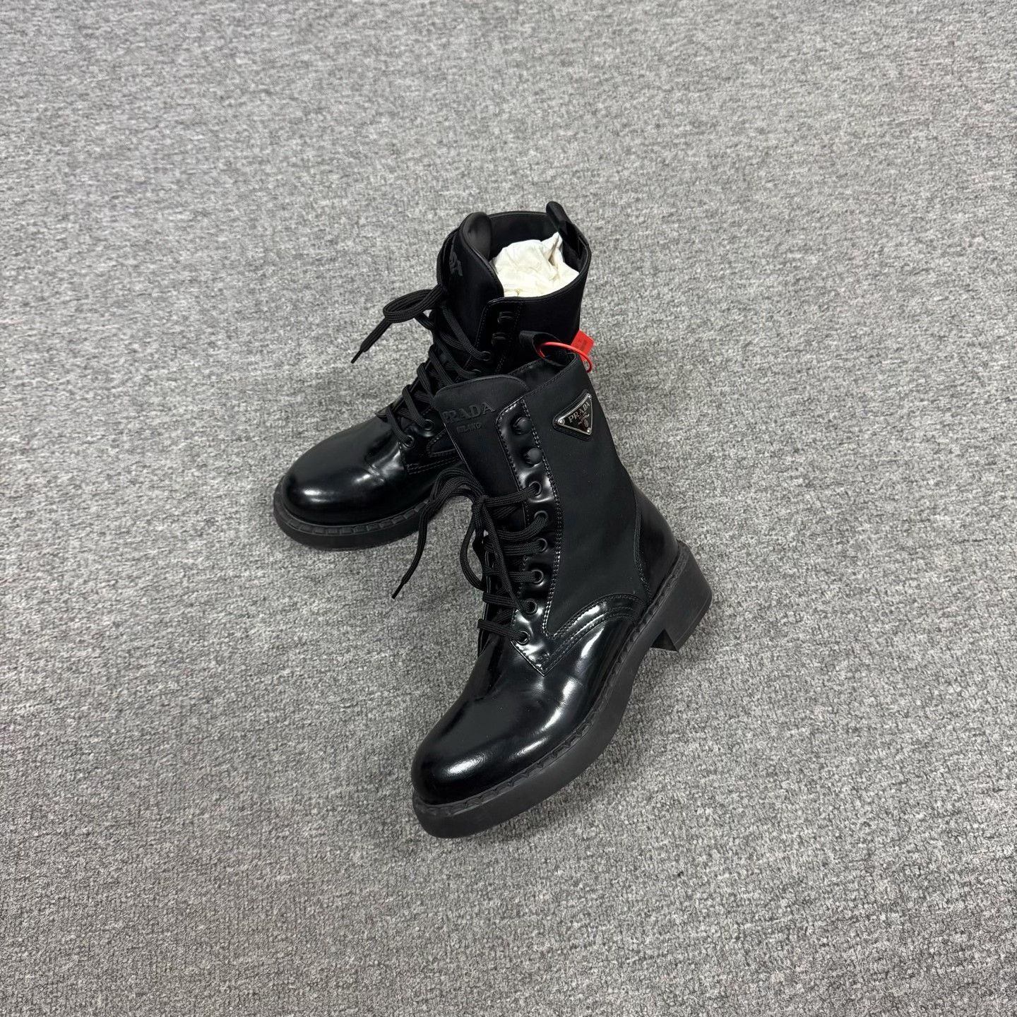 Prada Prada Re-Nylon Combat Boots Size 36.5 Size US 6.5 / IT 36.5 - 1 Thumbnail