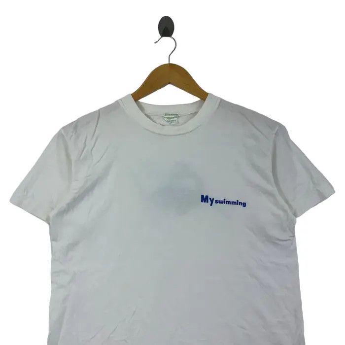 Vintage Vintage JAPAN ANDESAURUS DINOSAUR Swimming Tee Shirt Size US M / EU 48-50 / 2 - 2 Thumbnail