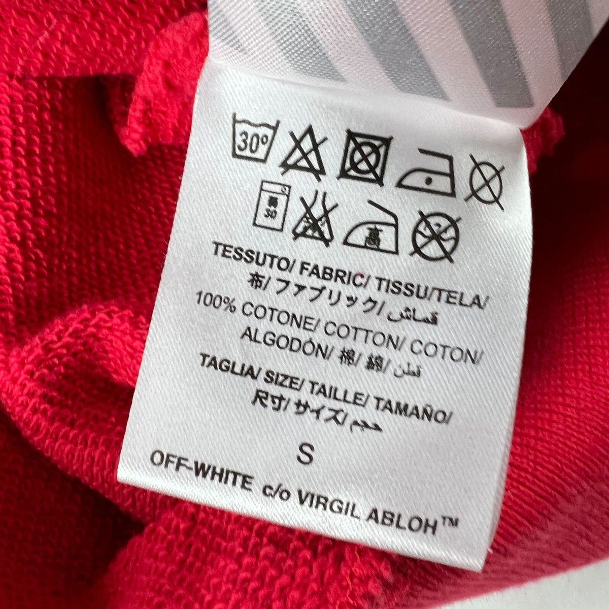 Off-White Off-White Brushed Diagonal Red Sweatshirt Size US S / EU 44-46 / 1 - 4 Thumbnail