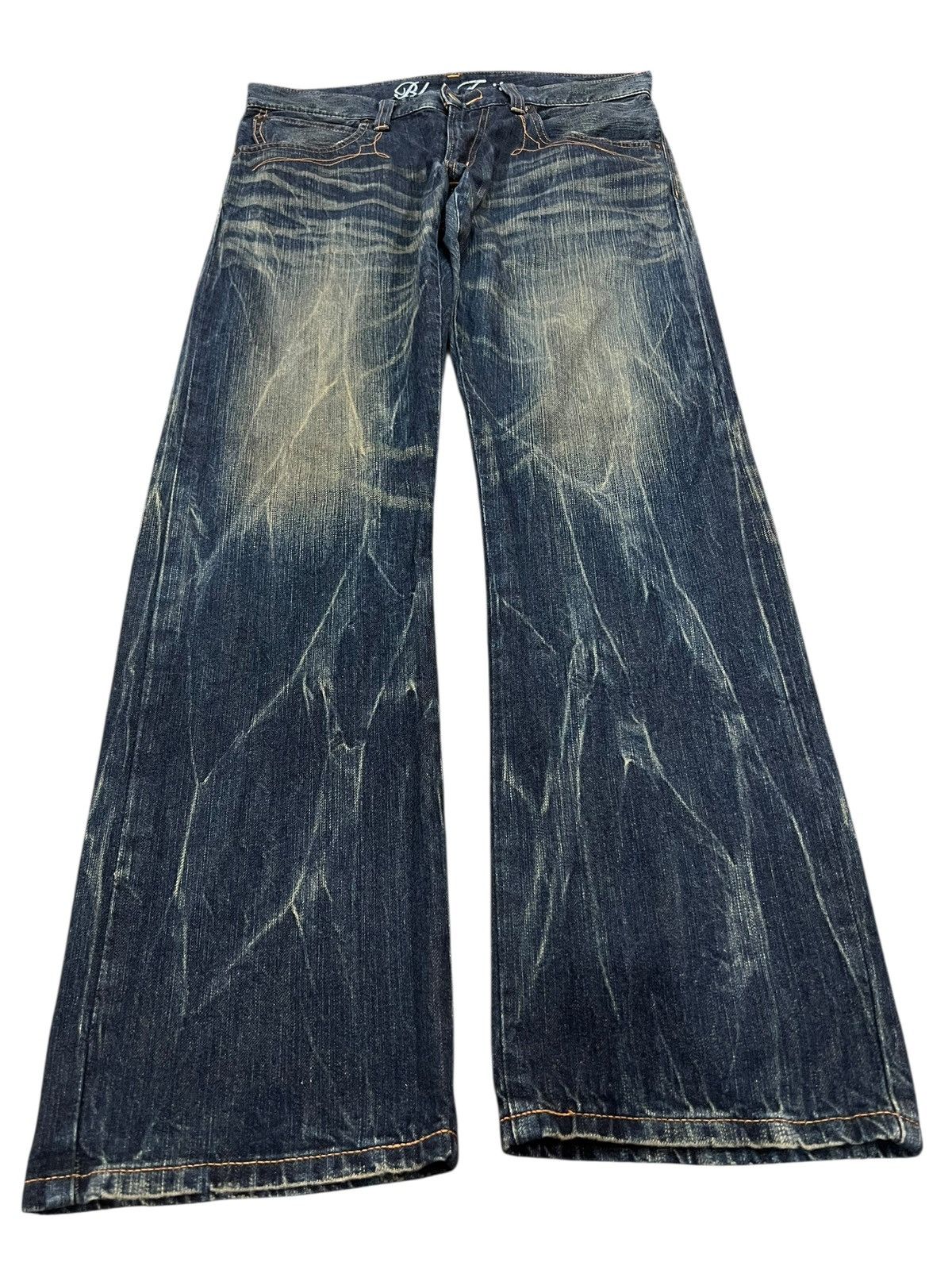 Edwin 💥Flare💥Vintage Edwin 503 Blue Trip Claw Denim Jean Size US 32 / EU 48 - 1 Thumbnail