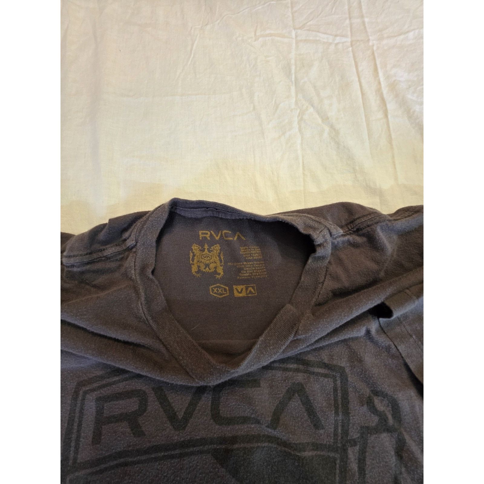 RVCA RVCA Men's Size 2XL Short Sleeve Grey T-Shirt Size US XXL / EU 58 / 5 - 3 Thumbnail