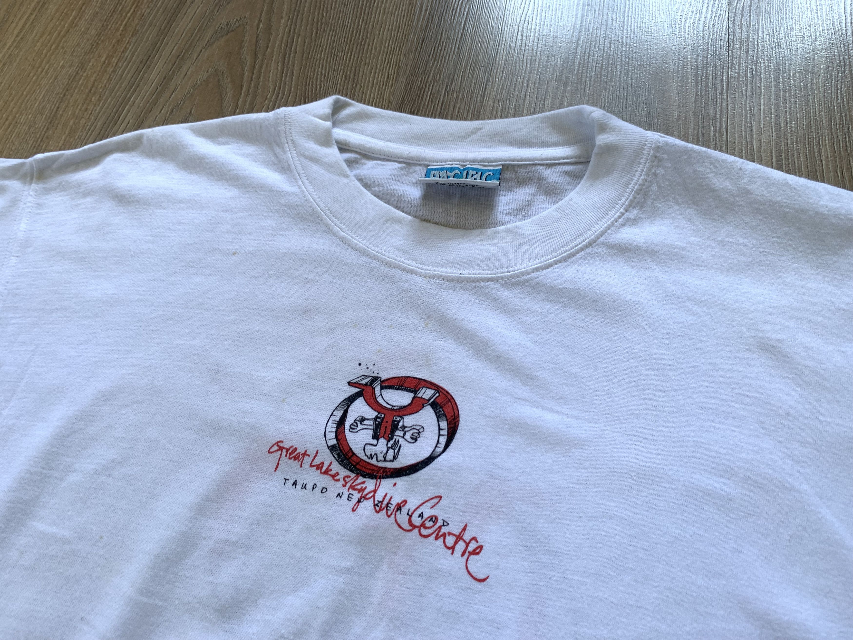Other Pacific White Cotton Printed T Shirt Size US L / EU 52-54 / 3 - 3 Thumbnail