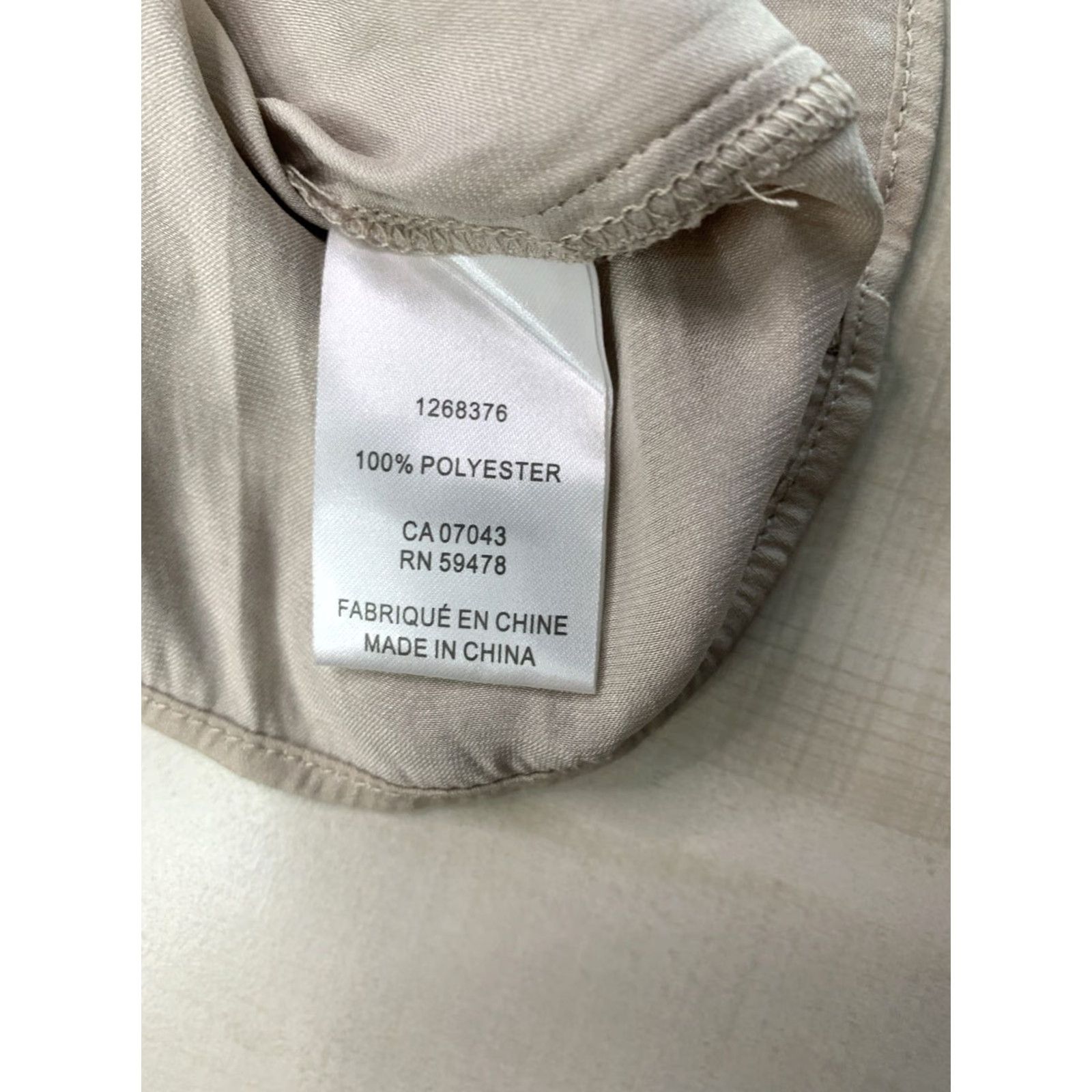 Joie VINTAGE Joie Tank Top Satin High Neck XS Beige Women Regular XS Size XS / US 0-2 / IT 36-38 - 6 Thumbnail