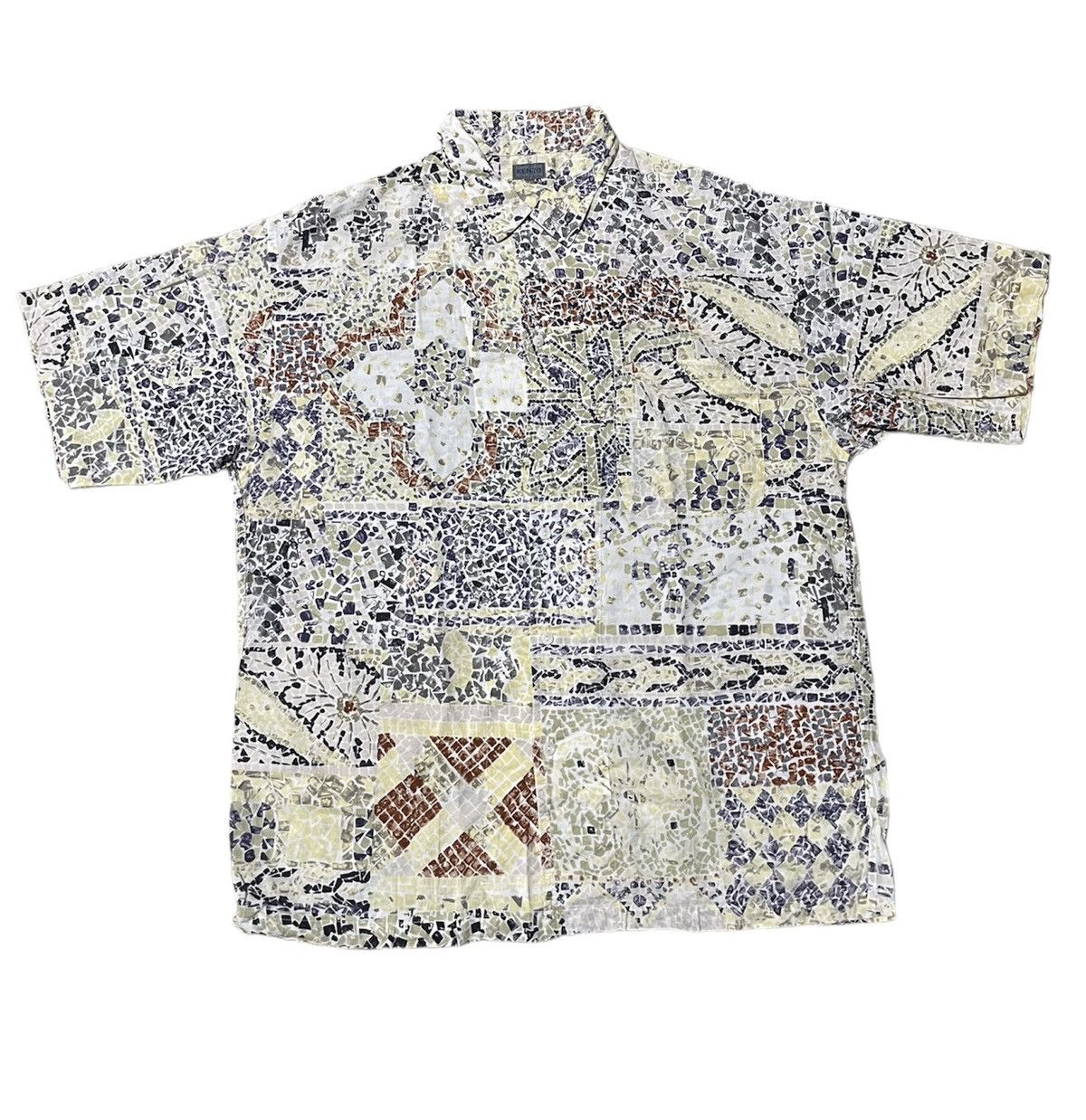 Japanese Brand × Kenzo × Vintage RARE‼️ Kenzo floral motif shirt Size US XL / EU 56 / 4 - 2 Thumbnail