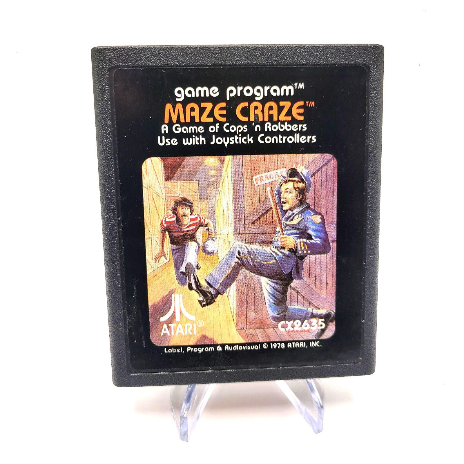 Other Maze Craze Video Game Cartridge (Atari 2600, 1978) Tested Size ONE SIZE - 1 Thumbnail