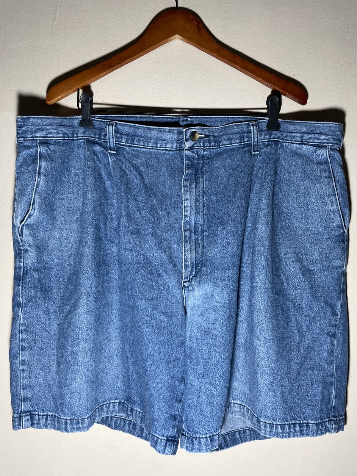 Designer × Vintage Wrangler Timber Creek Blue Jean Denim Shorts Jorts elastic 🔥 Size US 42 / EU 58 - 1 Thumbnail