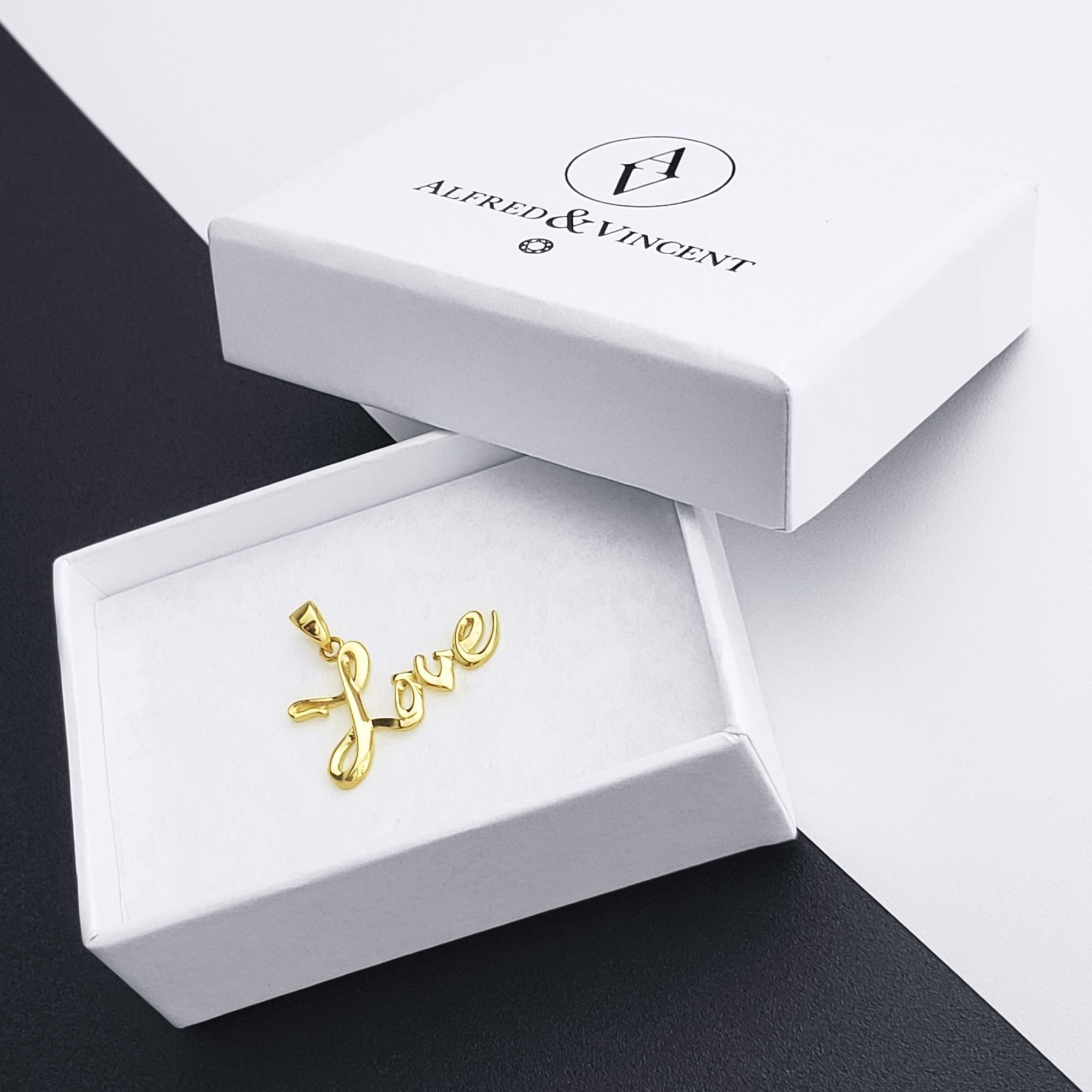Other Cursive Love Script Polished Real 14k Yellow Gold Pendant Size ONE SIZE - 2 Thumbnail