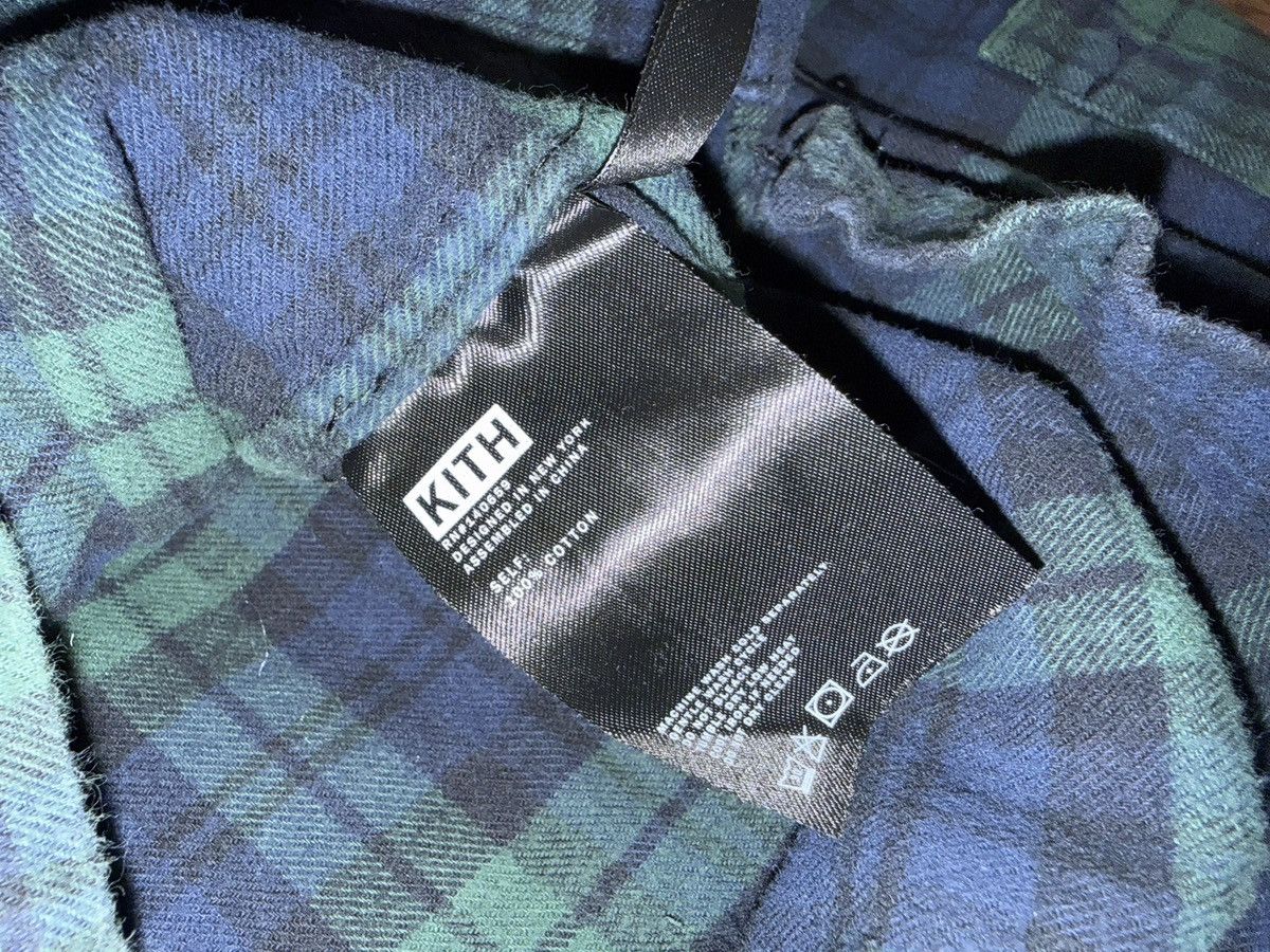 Kith Kith FW21 Black-watch Green/Navy Plaid Flannel Shirt Sz XL Size US XL / EU 56 / 4 - 5 Thumbnail