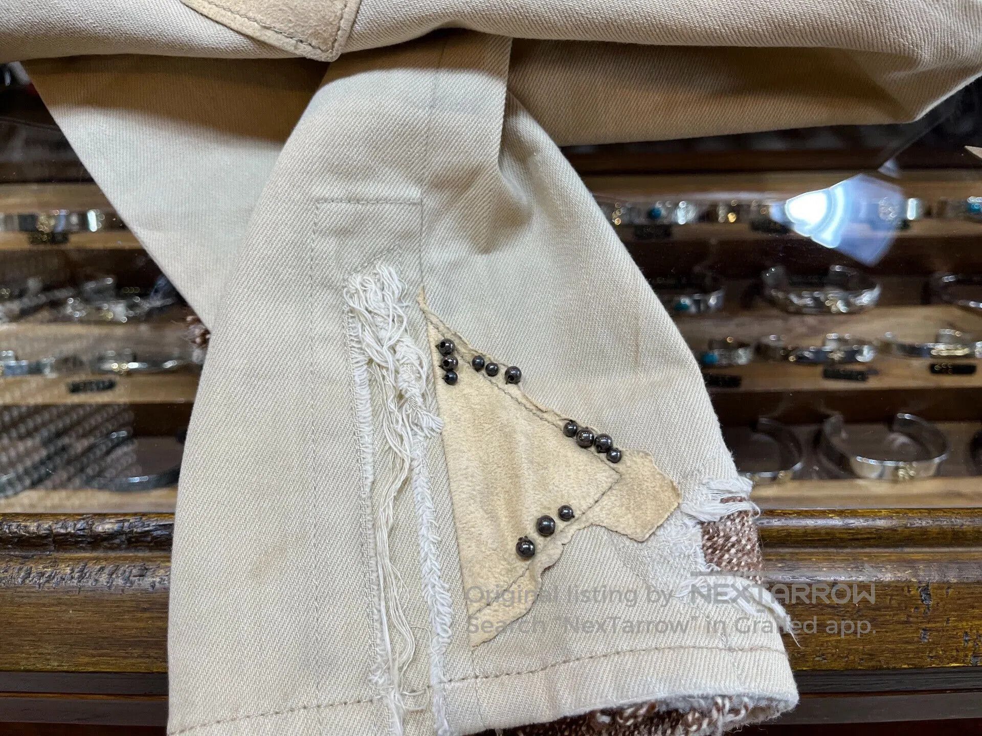 RRL Ralph Lauren distressed cream denim pants by ralph lauren. Size 26" / US 2 / IT 38 - 8 Thumbnail