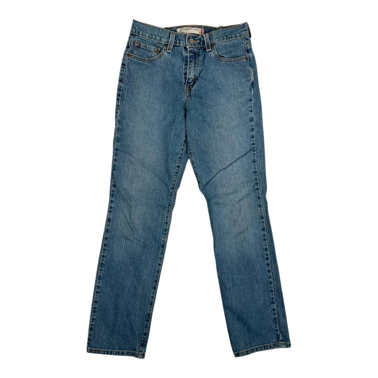 Levi's Levi's 505 Jeans Women's 10 M Blue Mid Rise Straight Leg Med Size 30" / US 8 / IT 44 - 1 Thumbnail