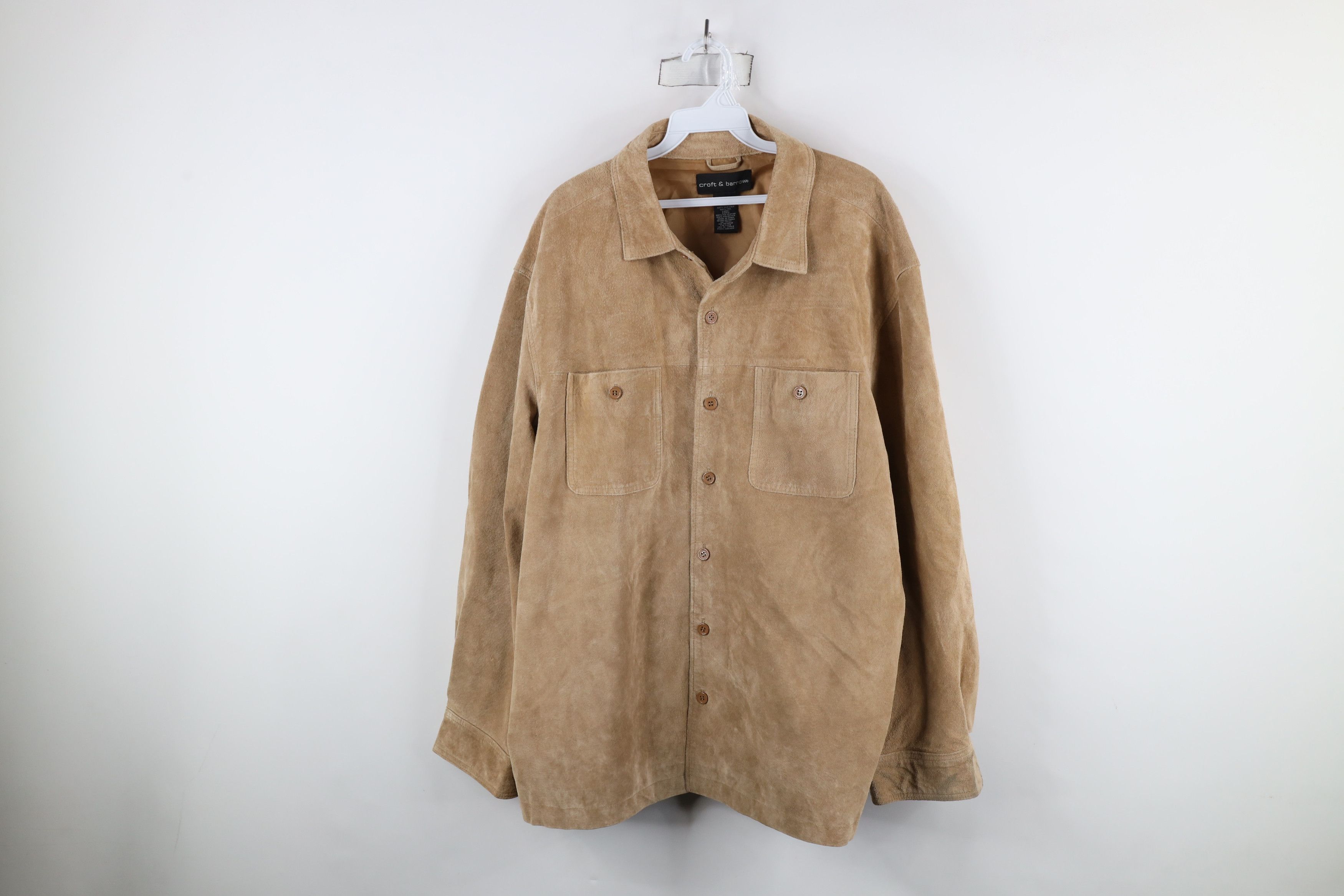 Vintage Vintage 90s Streetwear Collared Button Shirt Jacket Jac Size US L / EU 52-54 / 3 - 1 Thumbnail