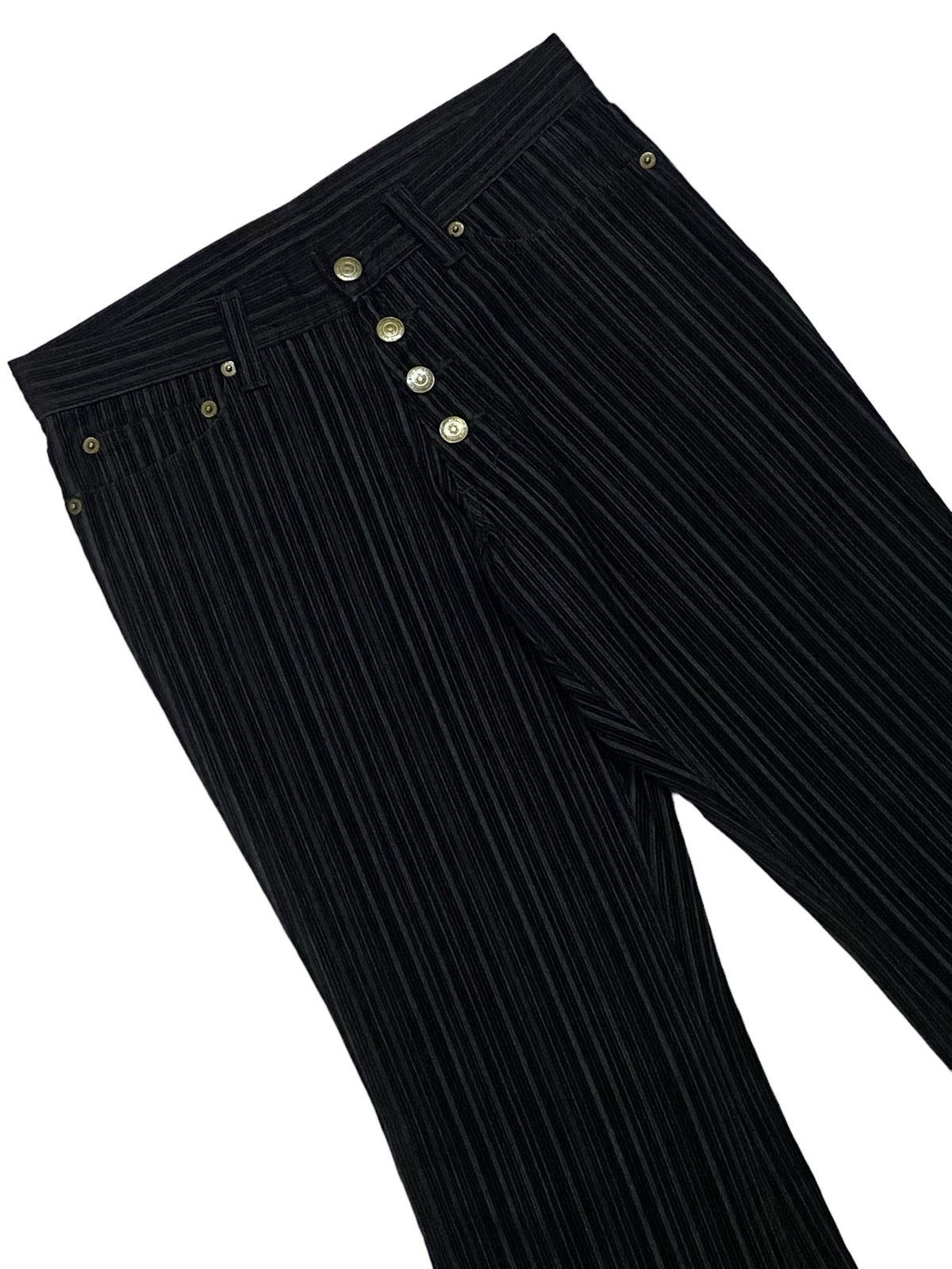 Tornado Mart Tornado Mart Flared Striped Corduroy Cotton Pants Size US 29 - 16 Thumbnail